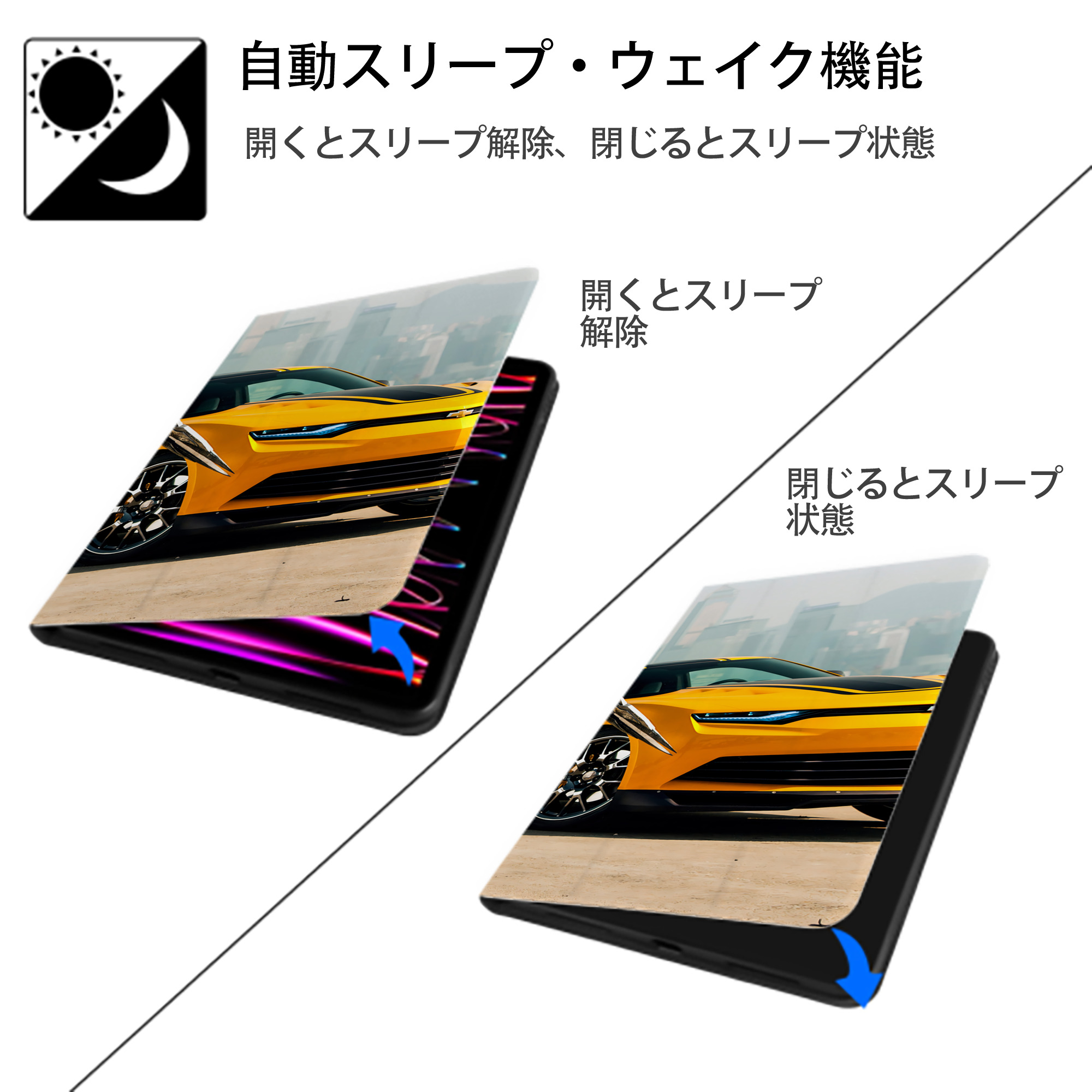 Transformers トランスフォーマー IPadケース ペンホルダー付き ブックスタイルデザイン