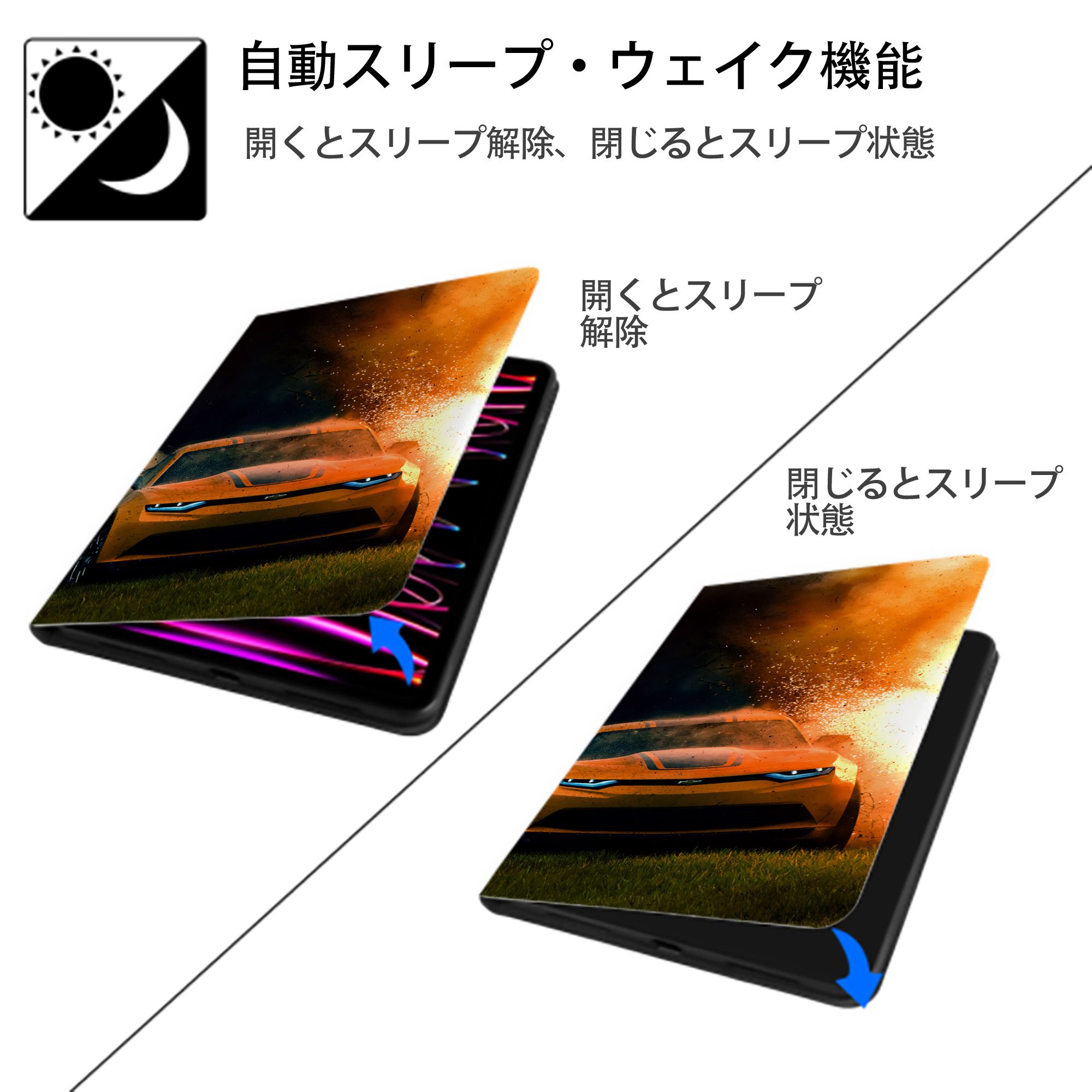 Transformers トランスフォーマー IPadケース ペンホルダー付き ブックスタイルデザイン