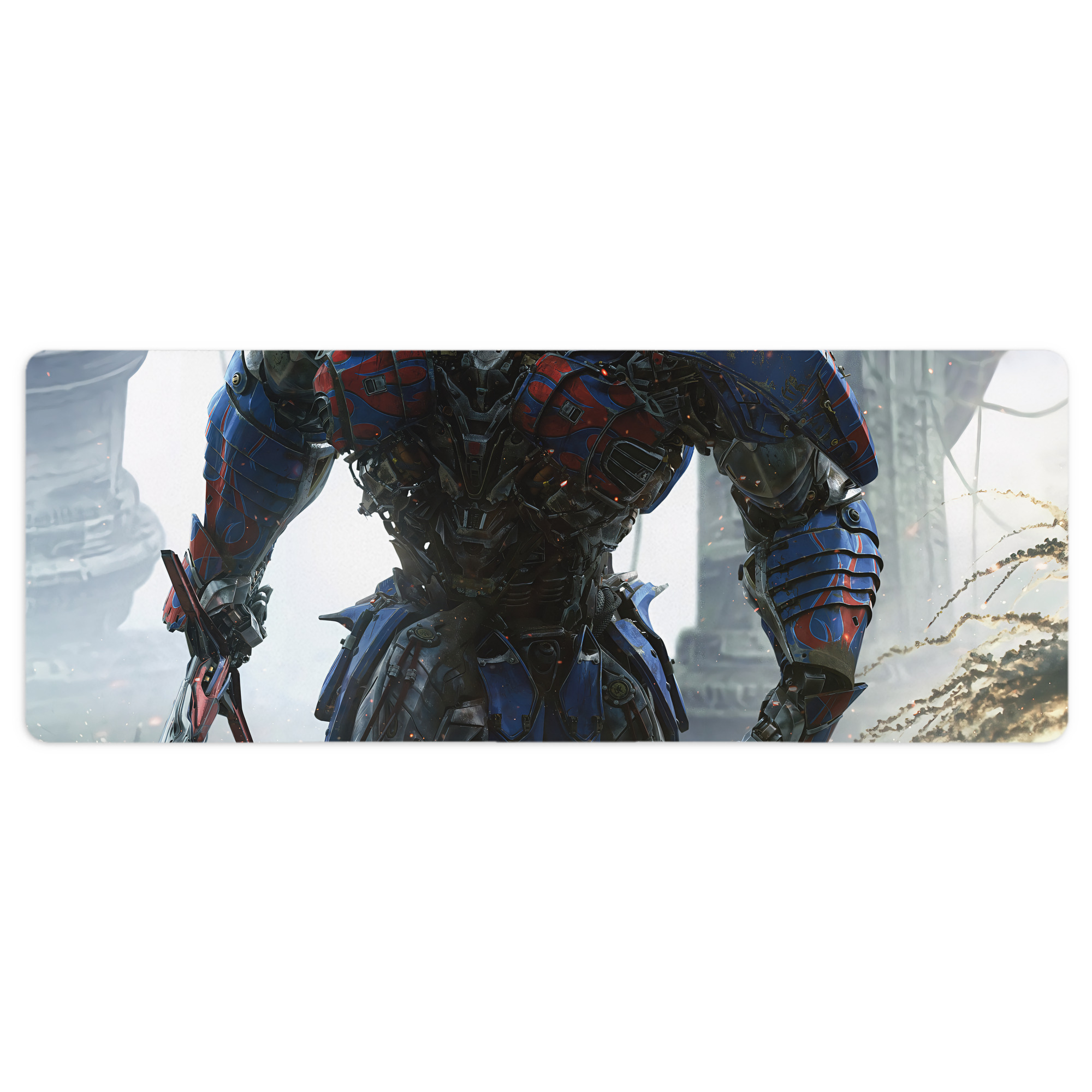 （画像用） Transformers トランスフォーマー ステッチ加工 大判デスクマット／滑り止めマウスパッド
