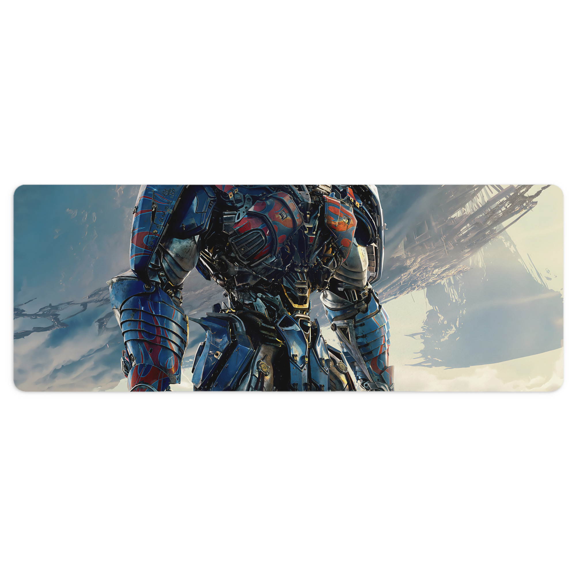 （画像用） Transformers トランスフォーマー ステッチ加工 大判デスクマット／滑り止めマウスパッド