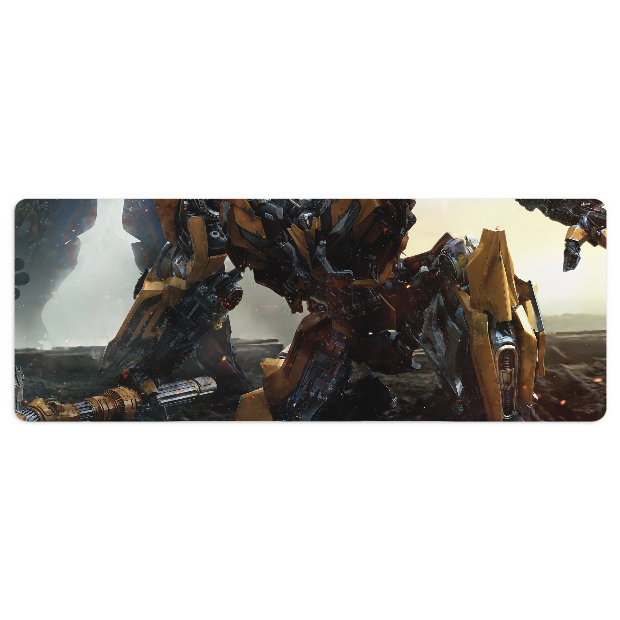 （画像用） Transformers トランスフォーマー ステッチ加工 大判デスクマット／滑り止めマウスパッド