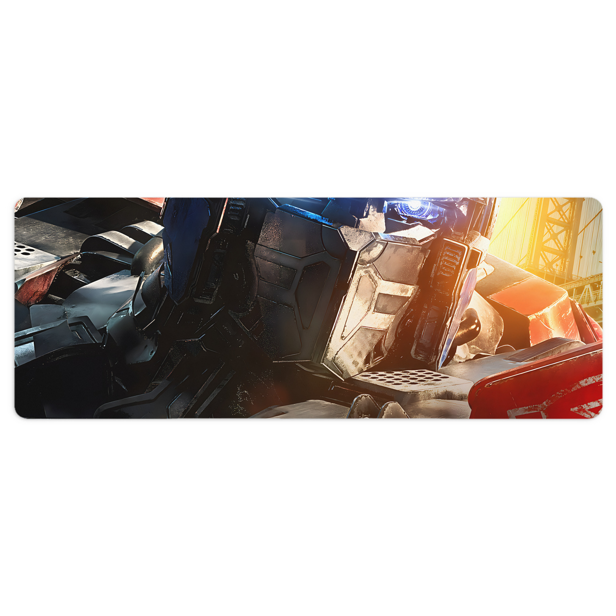 （画像用） Transformers トランスフォーマー ステッチ加工 大判デスクマット／滑り止めマウスパッド