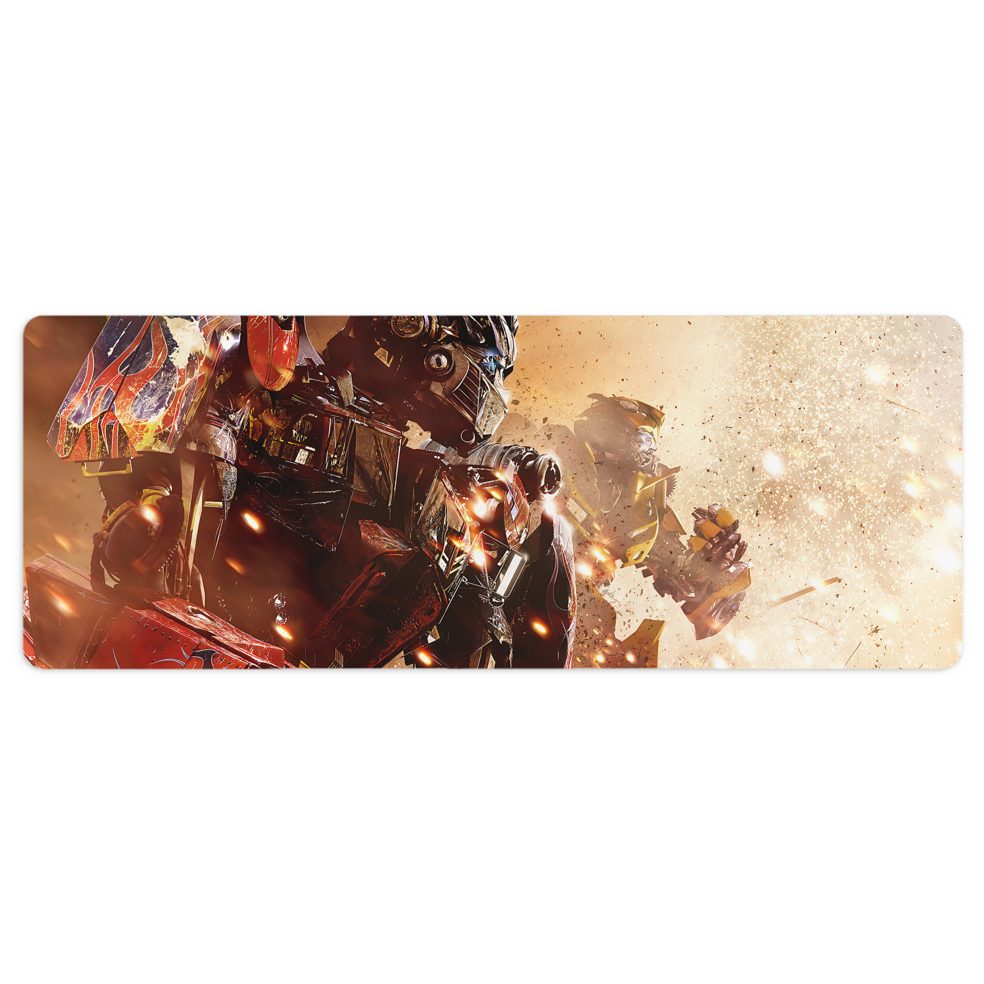 （画像用） Transformers トランスフォーマー ステッチ加工 大判デスクマット／滑り止めマウスパッド