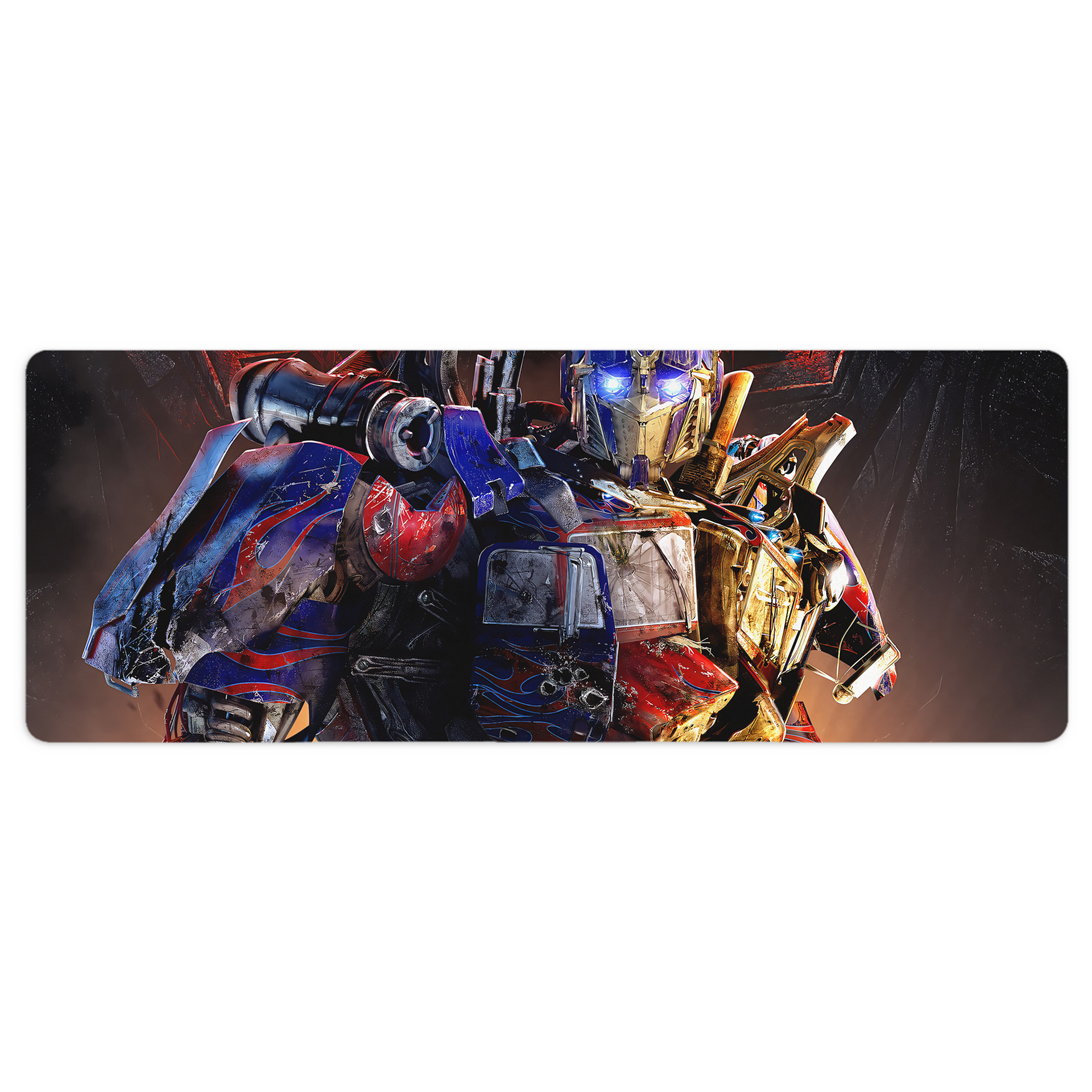 （画像用） Transformers トランスフォーマー ステッチ加工 大判デスクマット／滑り止めマウスパッド