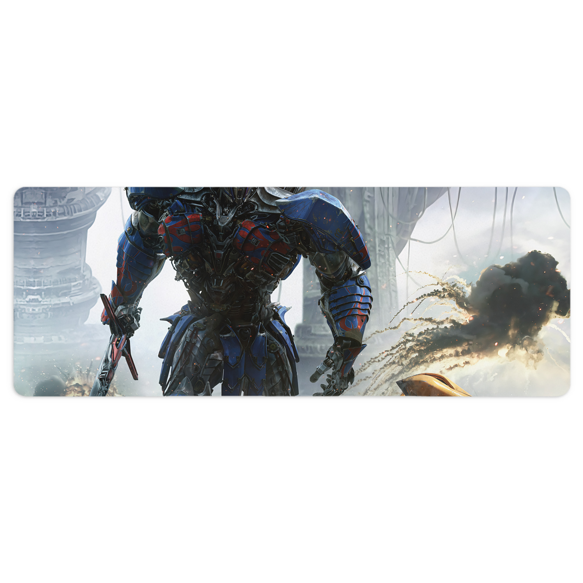 （画像用） Transformers トランスフォーマー ステッチ加工 大判デスクマット／滑り止めマウスパッド