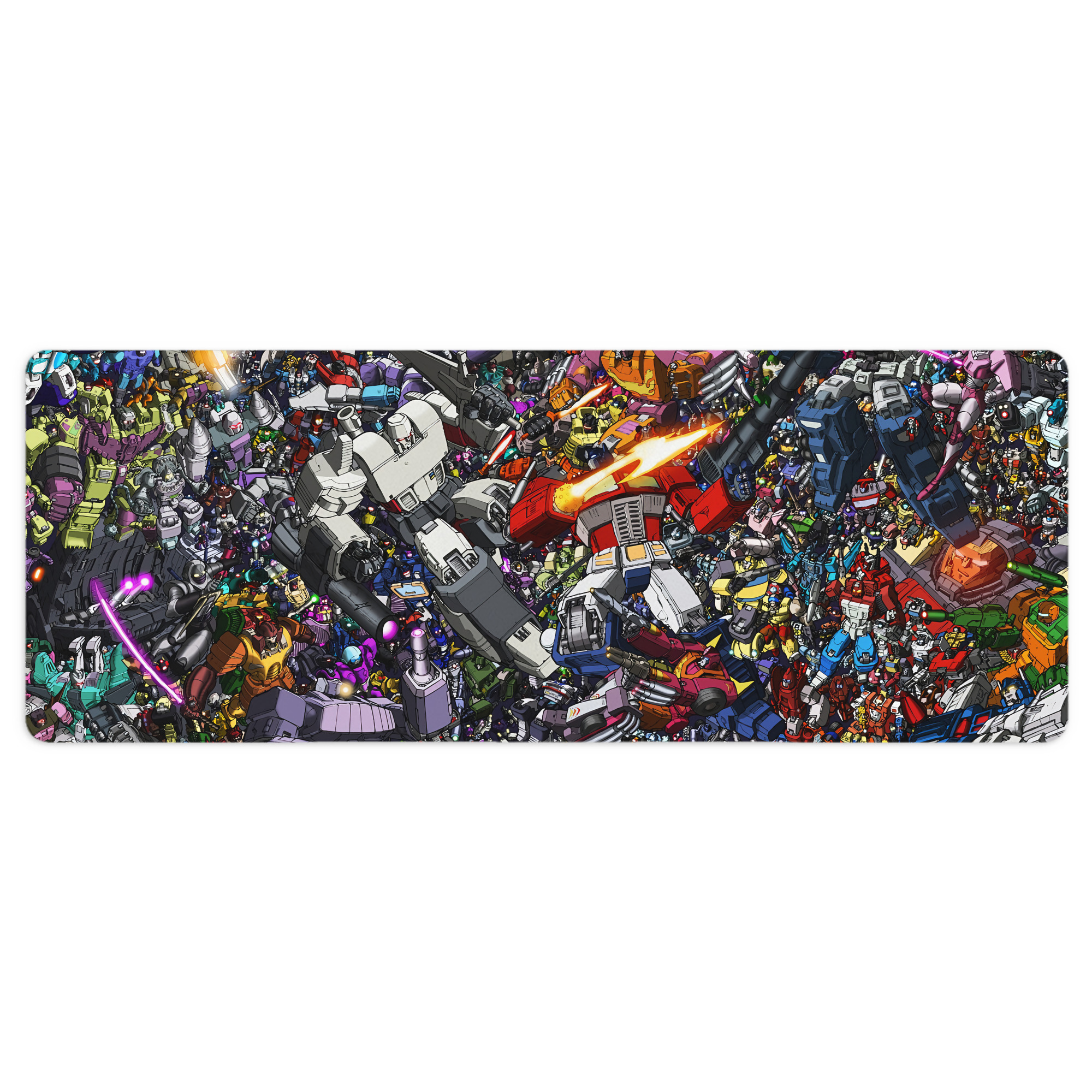 （画像用） Transformers トランスフォーマー ステッチ加工 大判デスクマット／滑り止めマウスパッド
