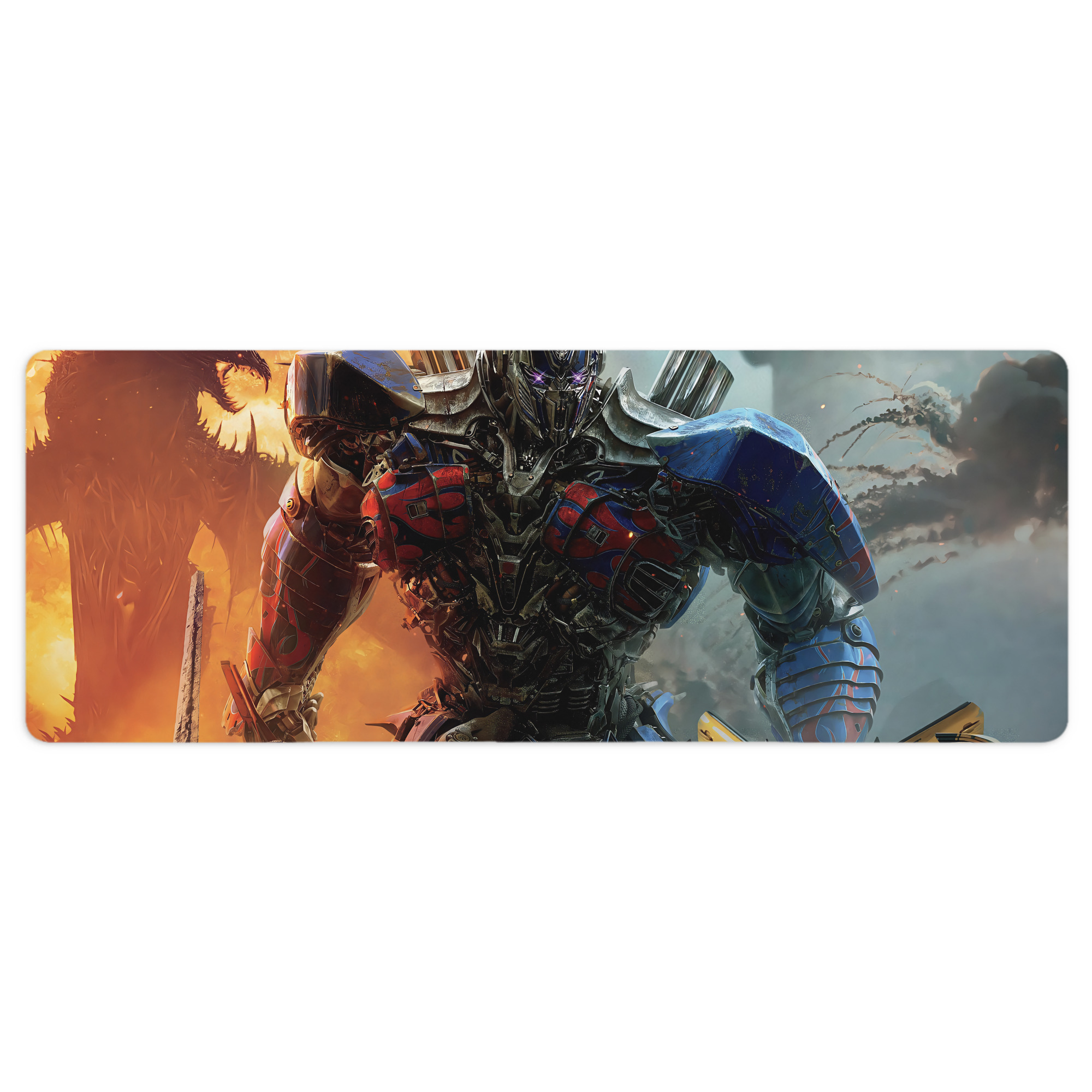 （画像用） Transformers トランスフォーマー ステッチ加工 大判デスクマット／滑り止めマウスパッド