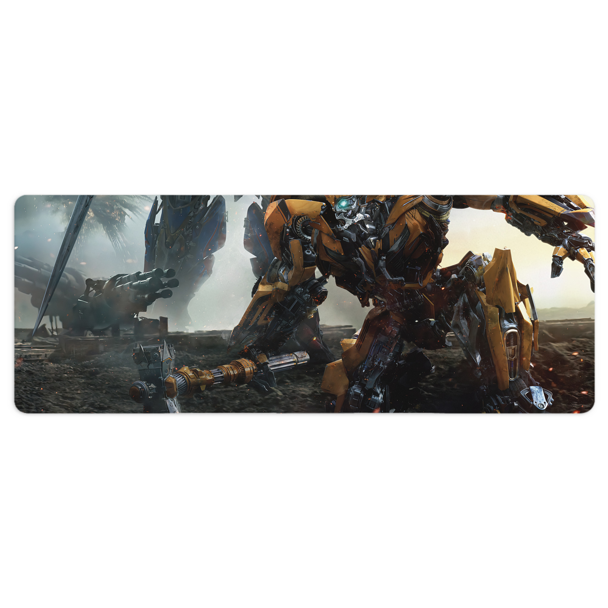 （画像用） Transformers トランスフォーマー ステッチ加工 大判デスクマット／滑り止めマウスパッド