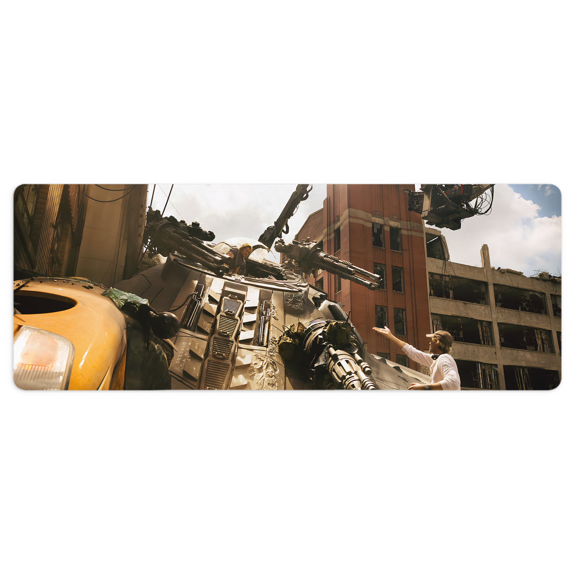 （画像用） Transformers トランスフォーマー ステッチ加工 大判デスクマット／滑り止めマウスパッド
