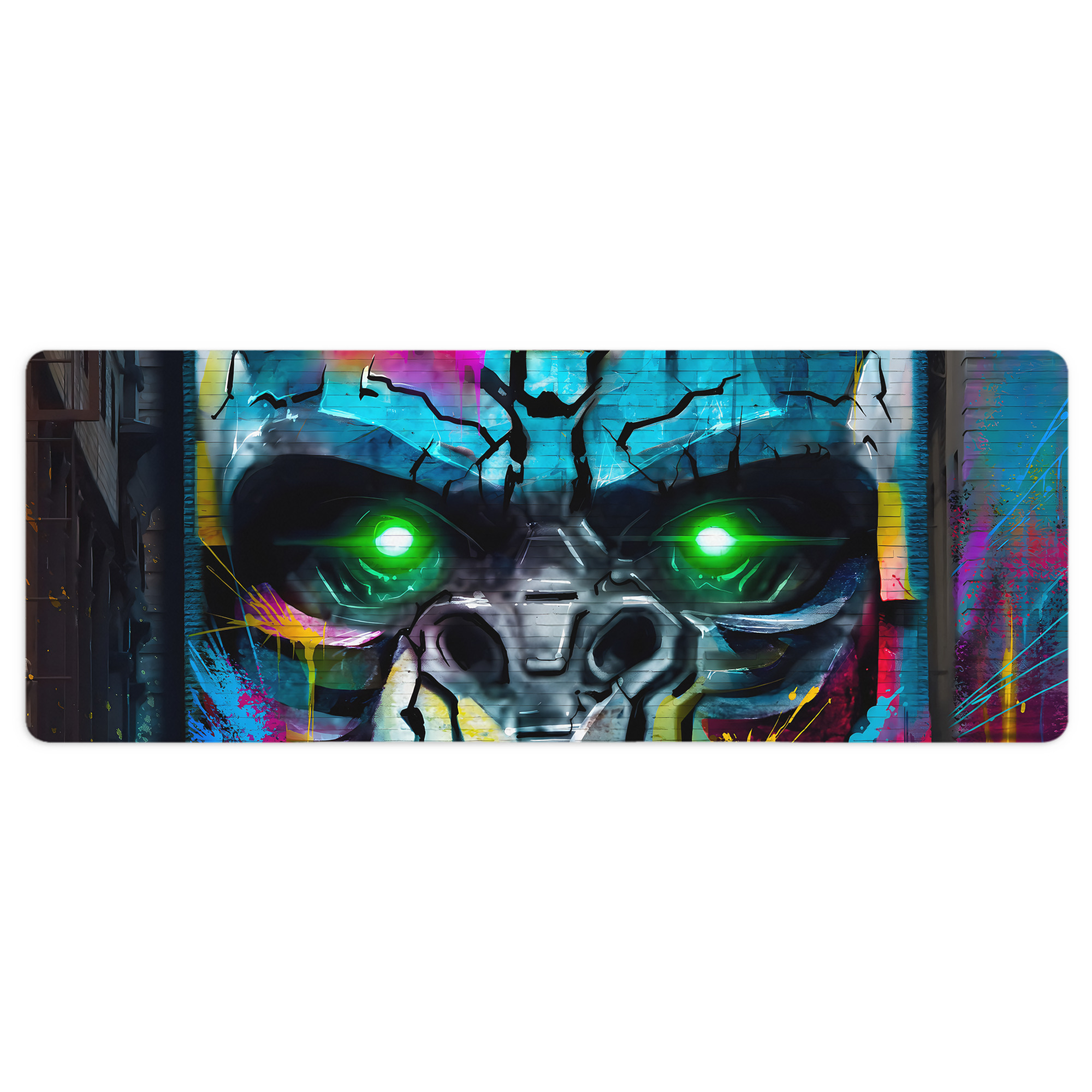 （画像用） Transformers トランスフォーマー ステッチ加工 大判デスクマット／滑り止めマウスパッド