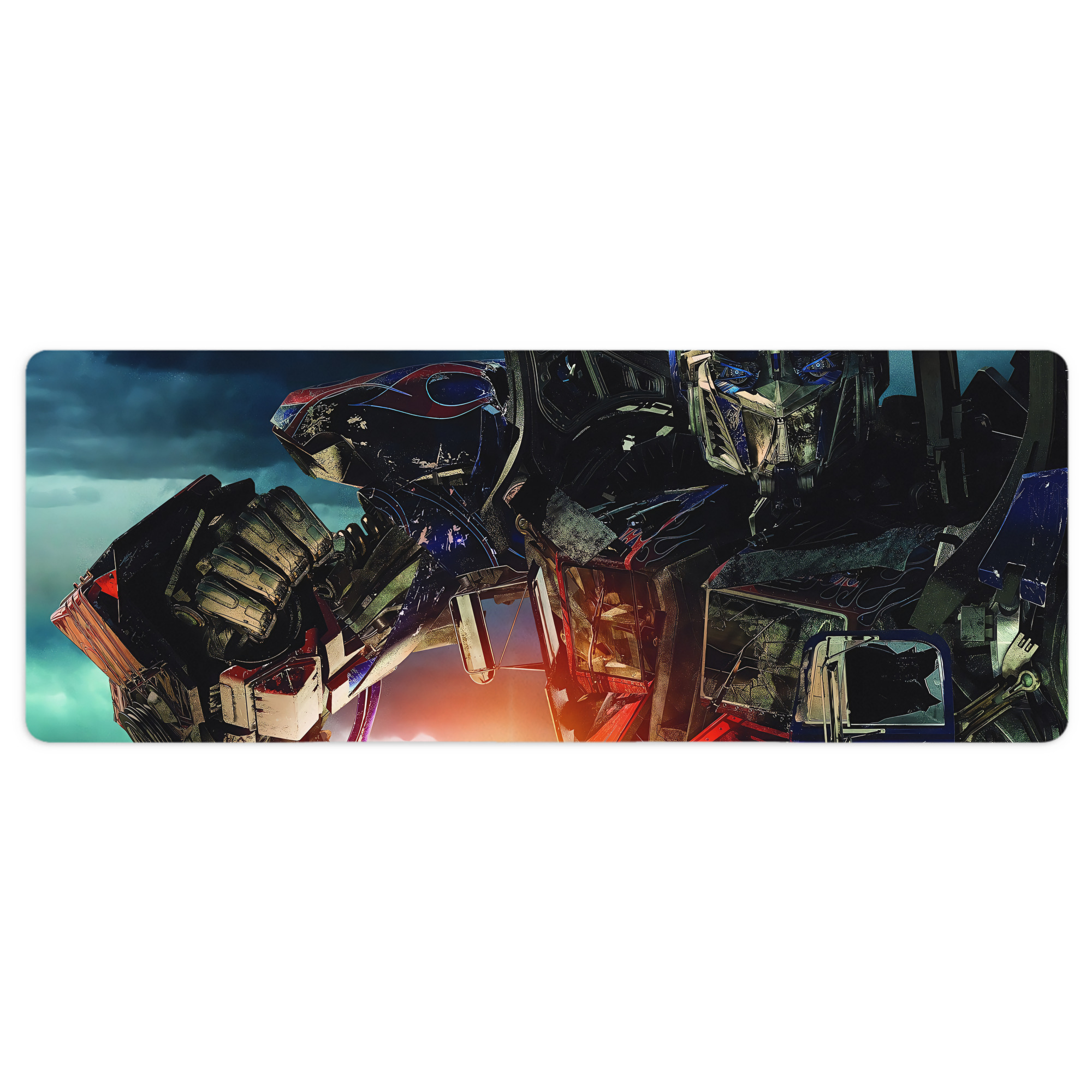 （画像用） Transformers トランスフォーマー ステッチ加工 大判デスクマット／滑り止めマウスパッド