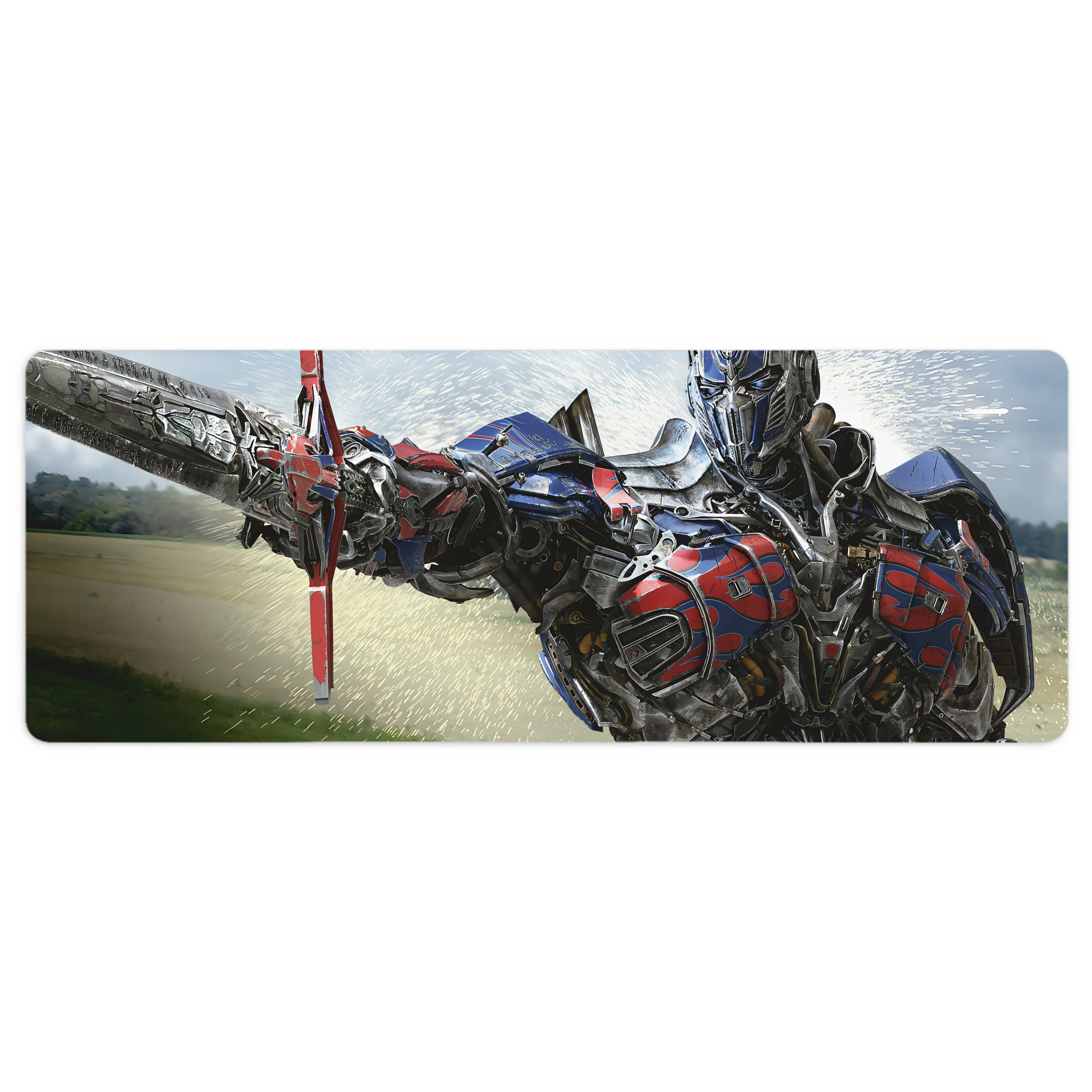 （画像用） Transformers トランスフォーマー ステッチ加工 大判デスクマット／滑り止めマウスパッド