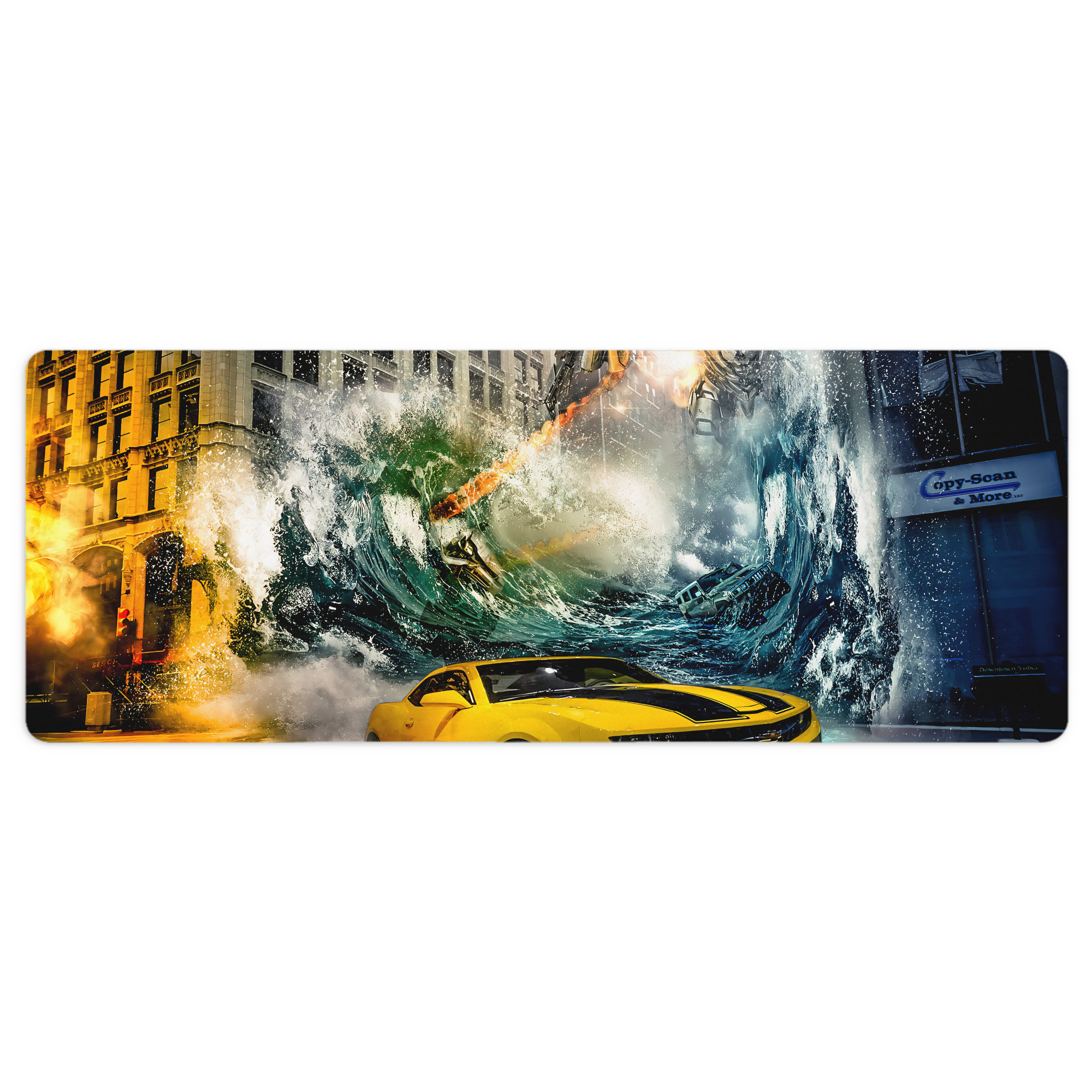 （画像用） Transformers トランスフォーマー ステッチ加工 大判デスクマット／滑り止めマウスパッド