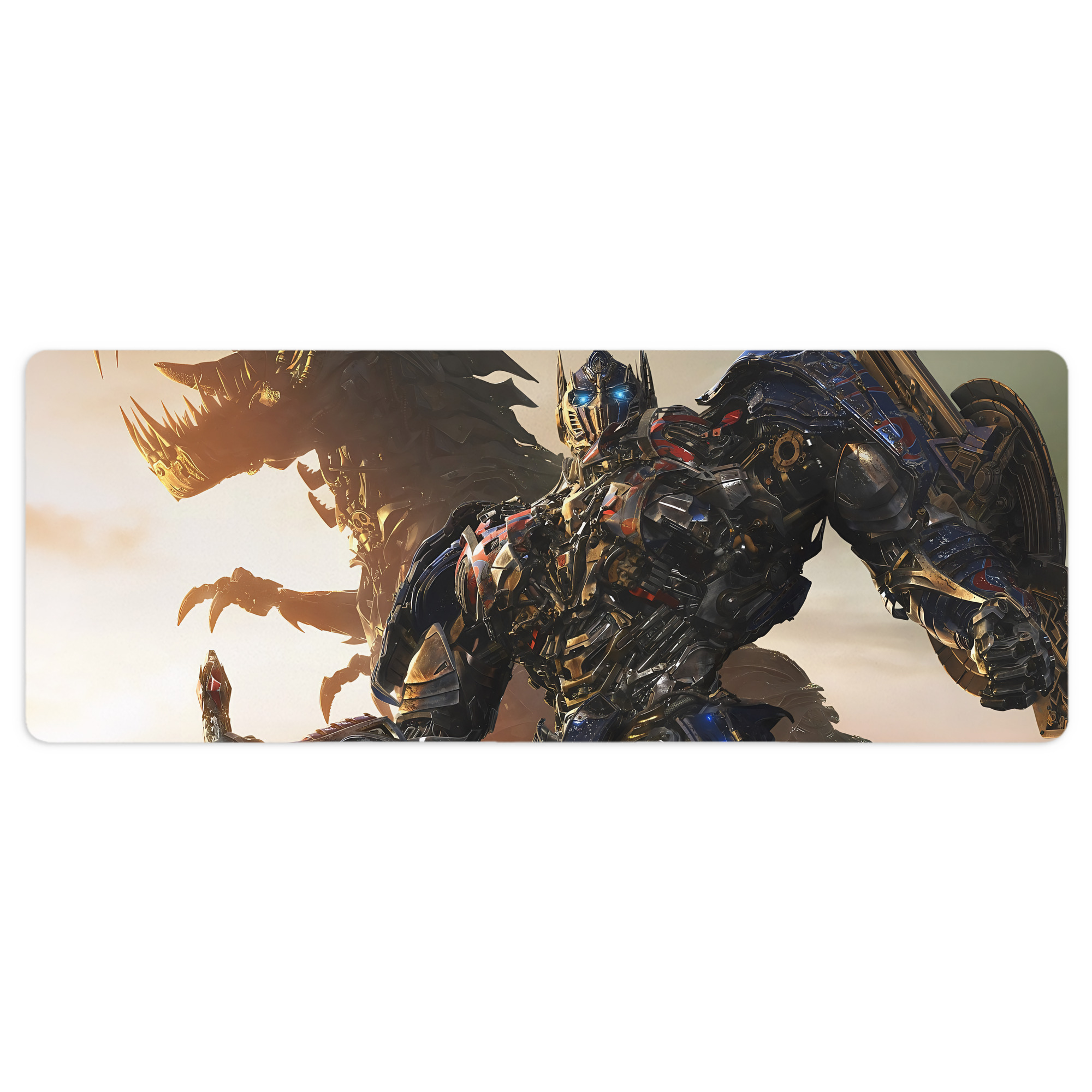 （画像用） Transformers トランスフォーマー ステッチ加工 大判デスクマット／滑り止めマウスパッド