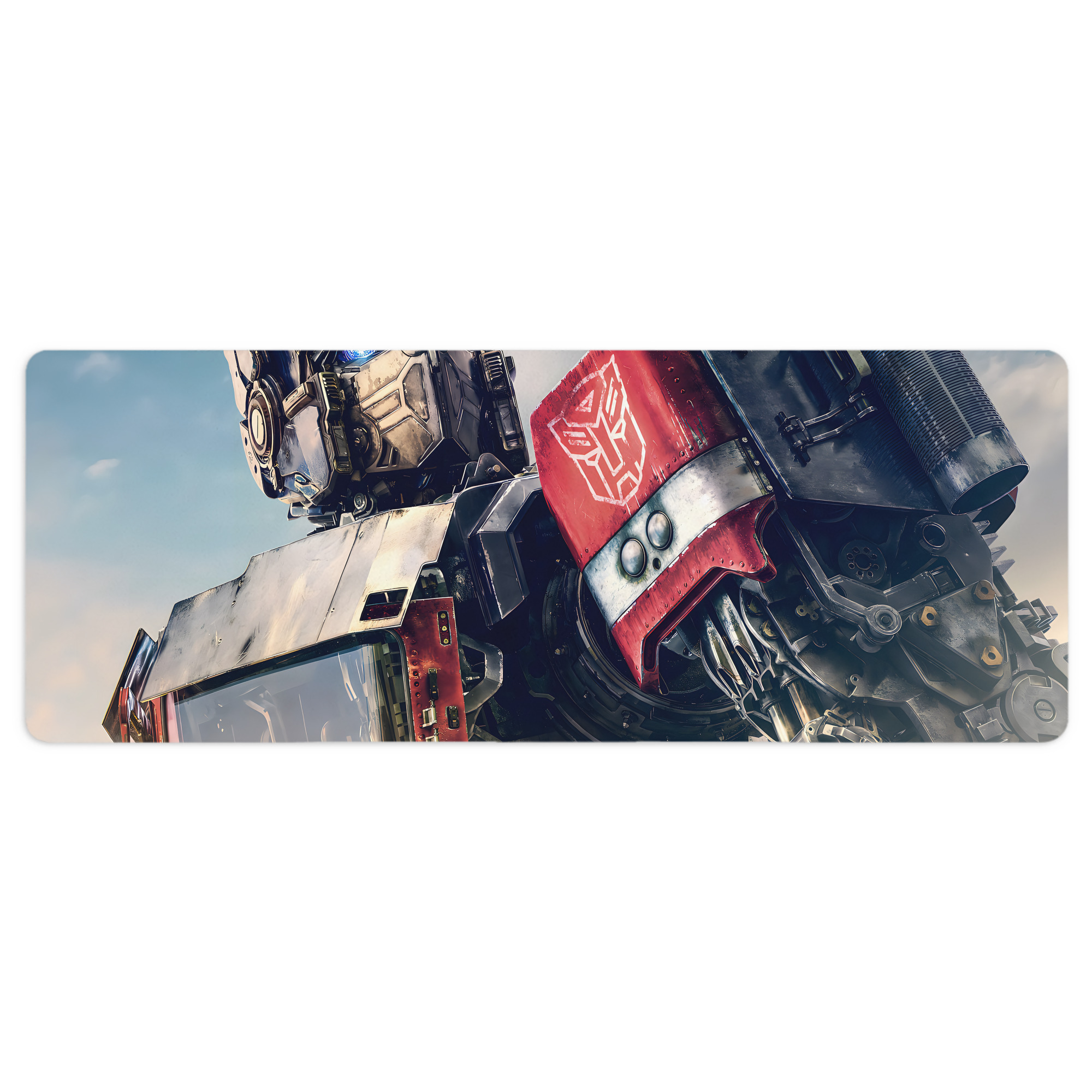 （画像用） Transformers トランスフォーマー ステッチ加工 大判デスクマット／滑り止めマウスパッド