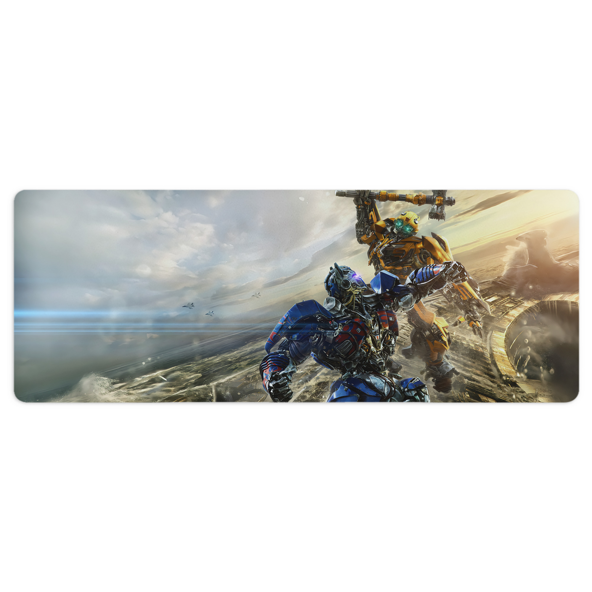（画像用） Transformers トランスフォーマー ステッチ加工 大判デスクマット／滑り止めマウスパッド