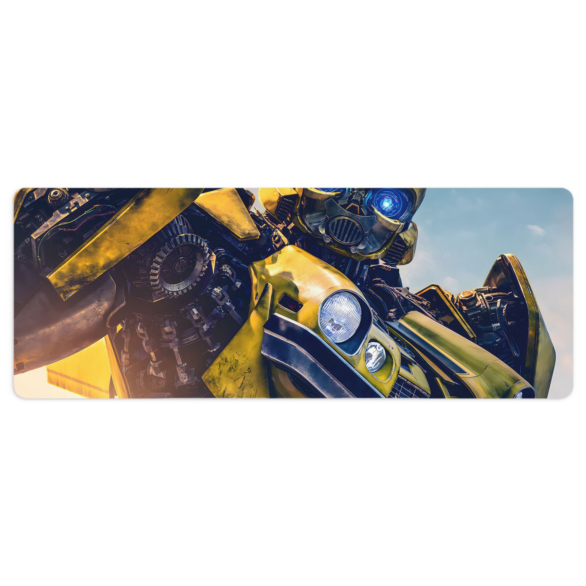 （画像用） Transformers トランスフォーマー ステッチ加工 大判デスクマット／滑り止めマウスパッド