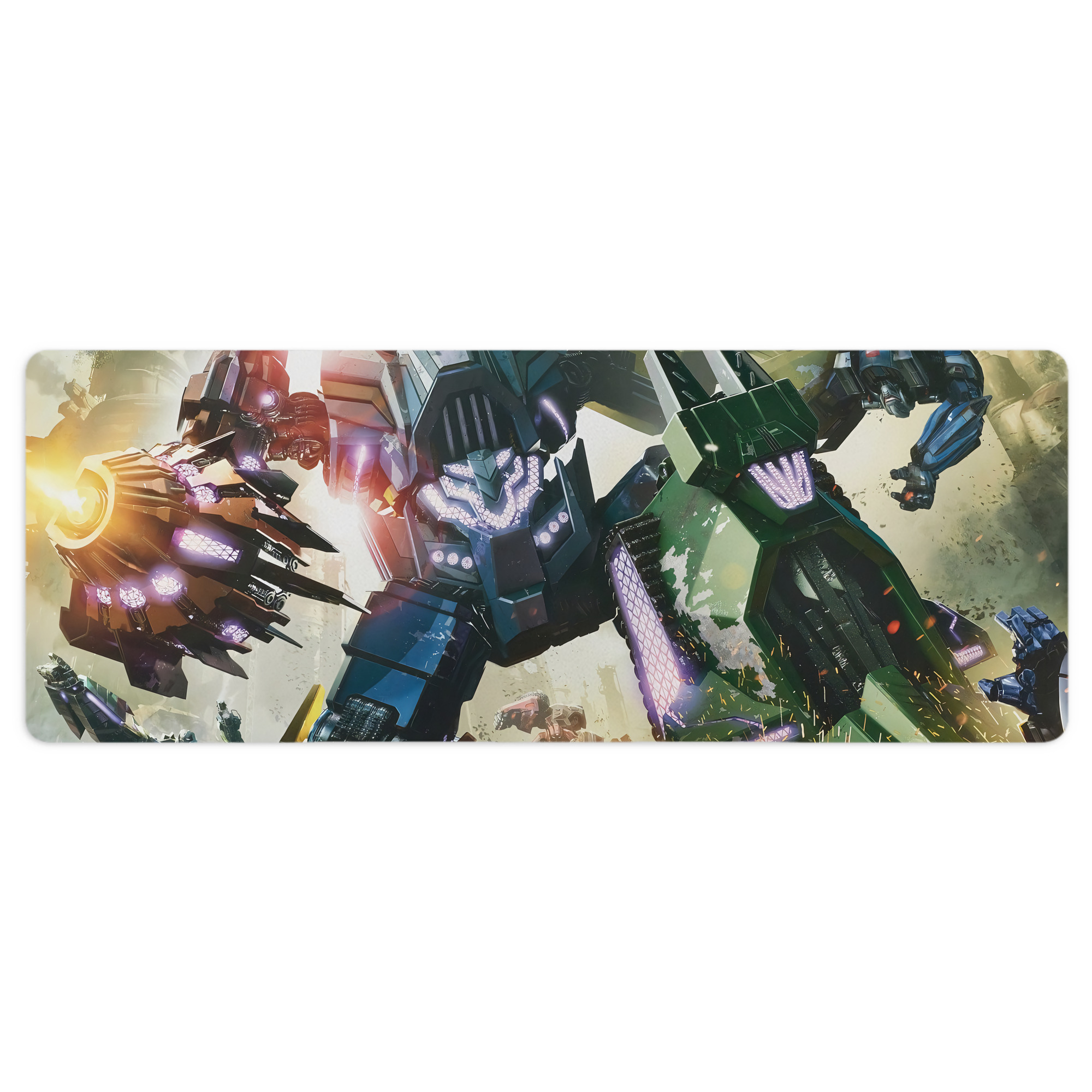 （画像用） Transformers トランスフォーマー ステッチ加工 大判デスクマット／滑り止めマウスパッド