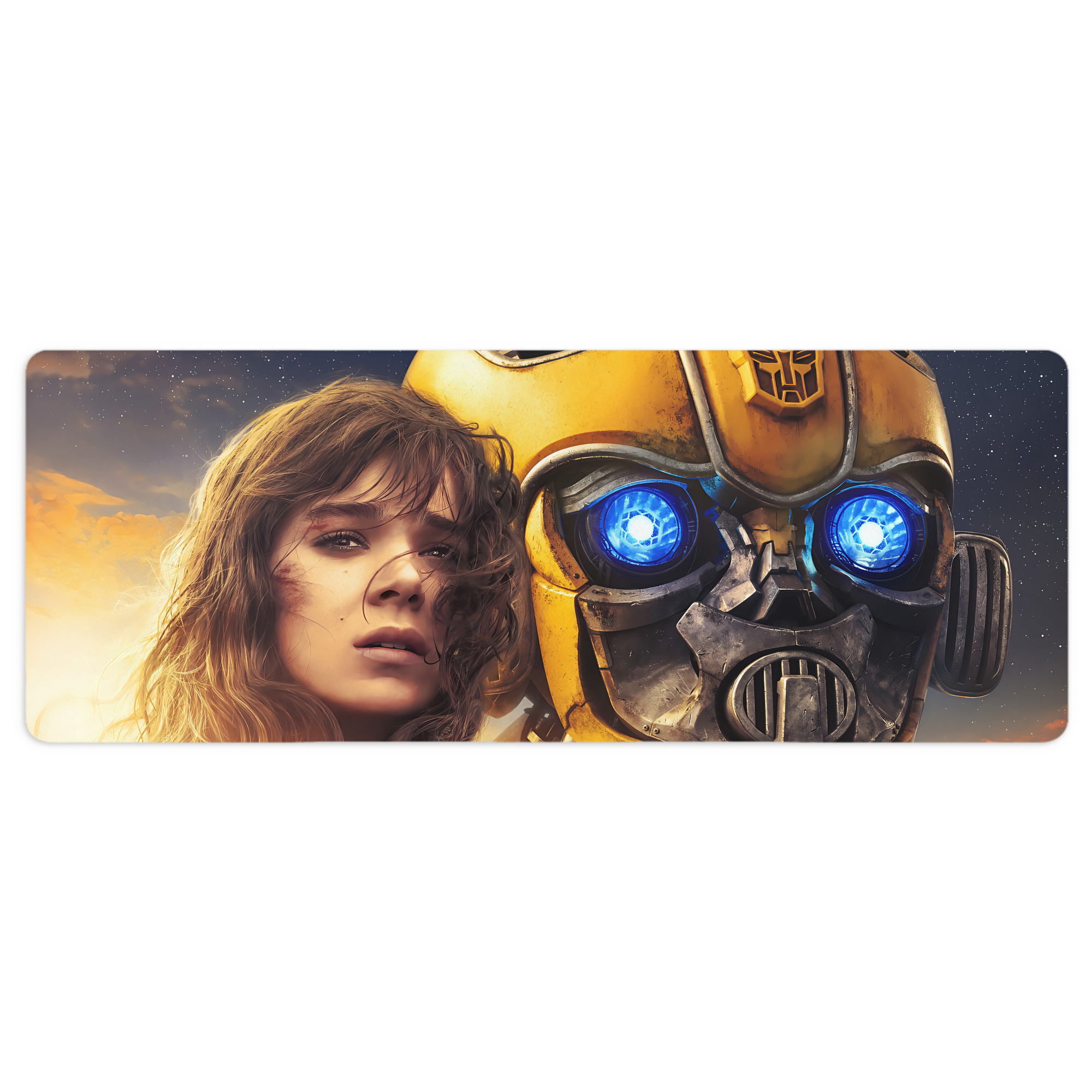 （画像用） Transformers トランスフォーマー ステッチ加工 大判デスクマット／滑り止めマウスパッド