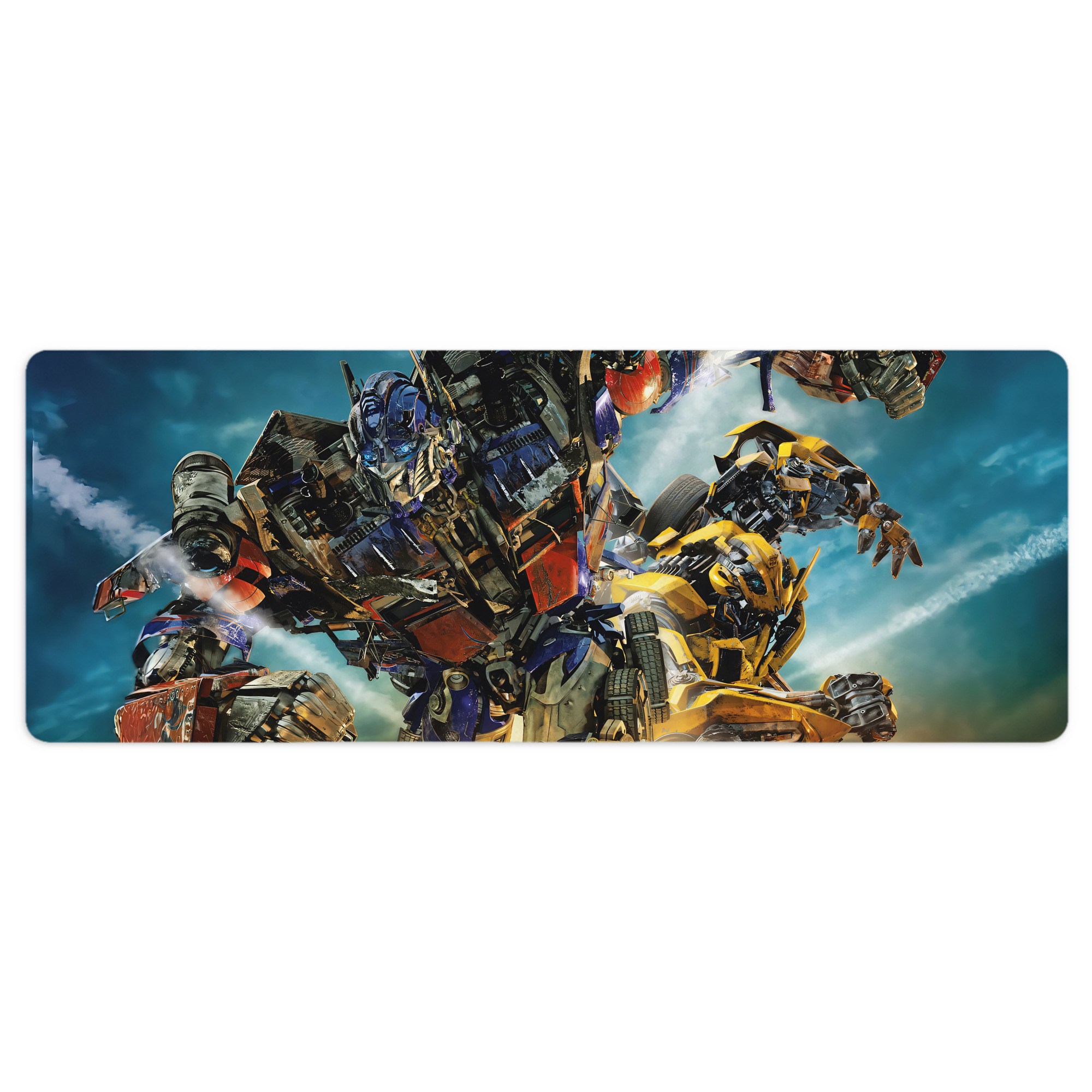 （画像用） Transformers トランスフォーマー ステッチ加工 大判デスクマット／滑り止めマウスパッド
