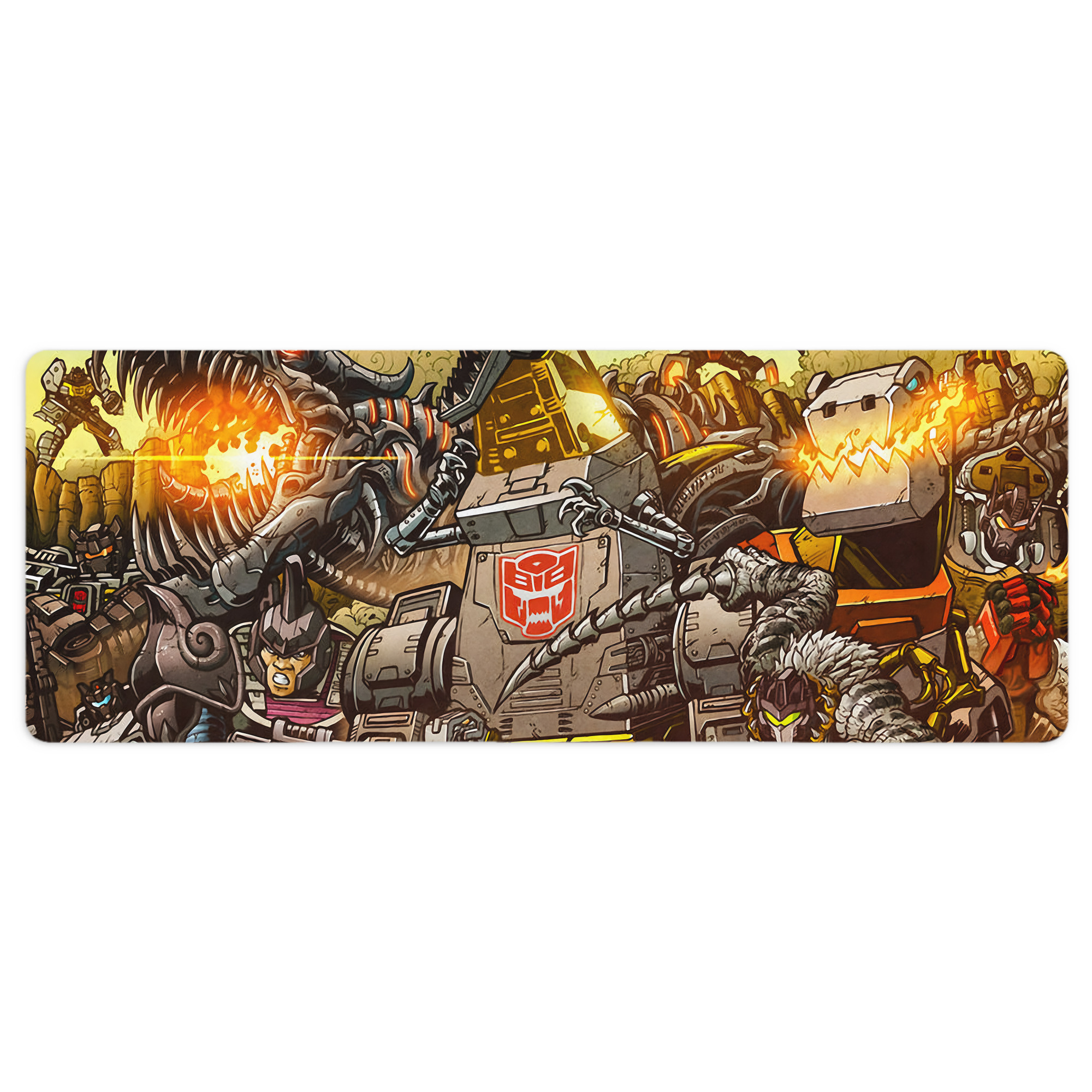 （画像用） Transformers トランスフォーマー ステッチ加工 大判デスクマット／滑り止めマウスパッド