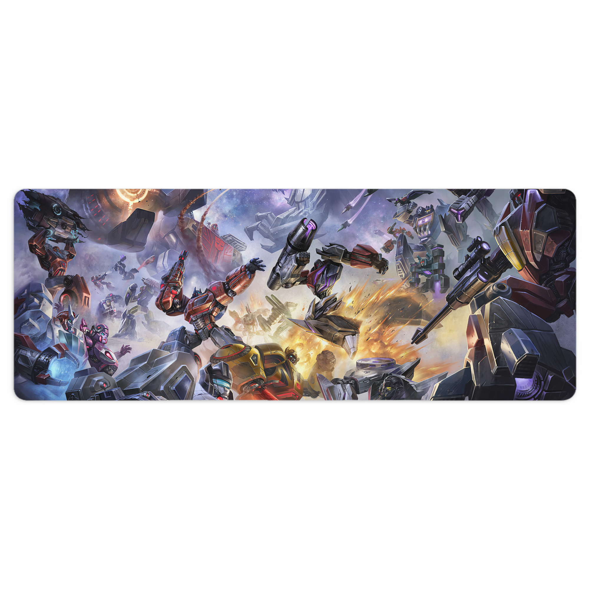 （画像用） Transformers トランスフォーマー ステッチ加工 大判デスクマット／滑り止めマウスパッド