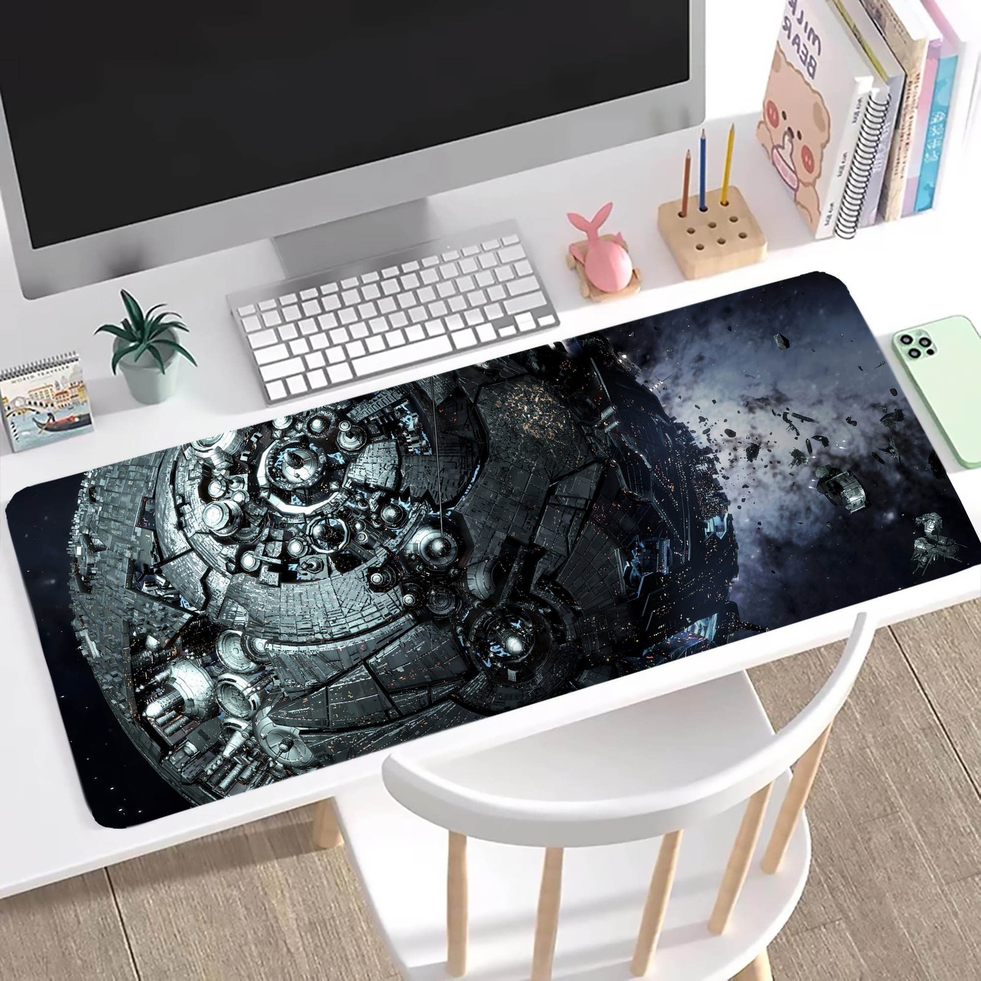 （画像用） Transformers トランスフォーマー ステッチ加工 大判デスクマット／滑り止めマウスパッド