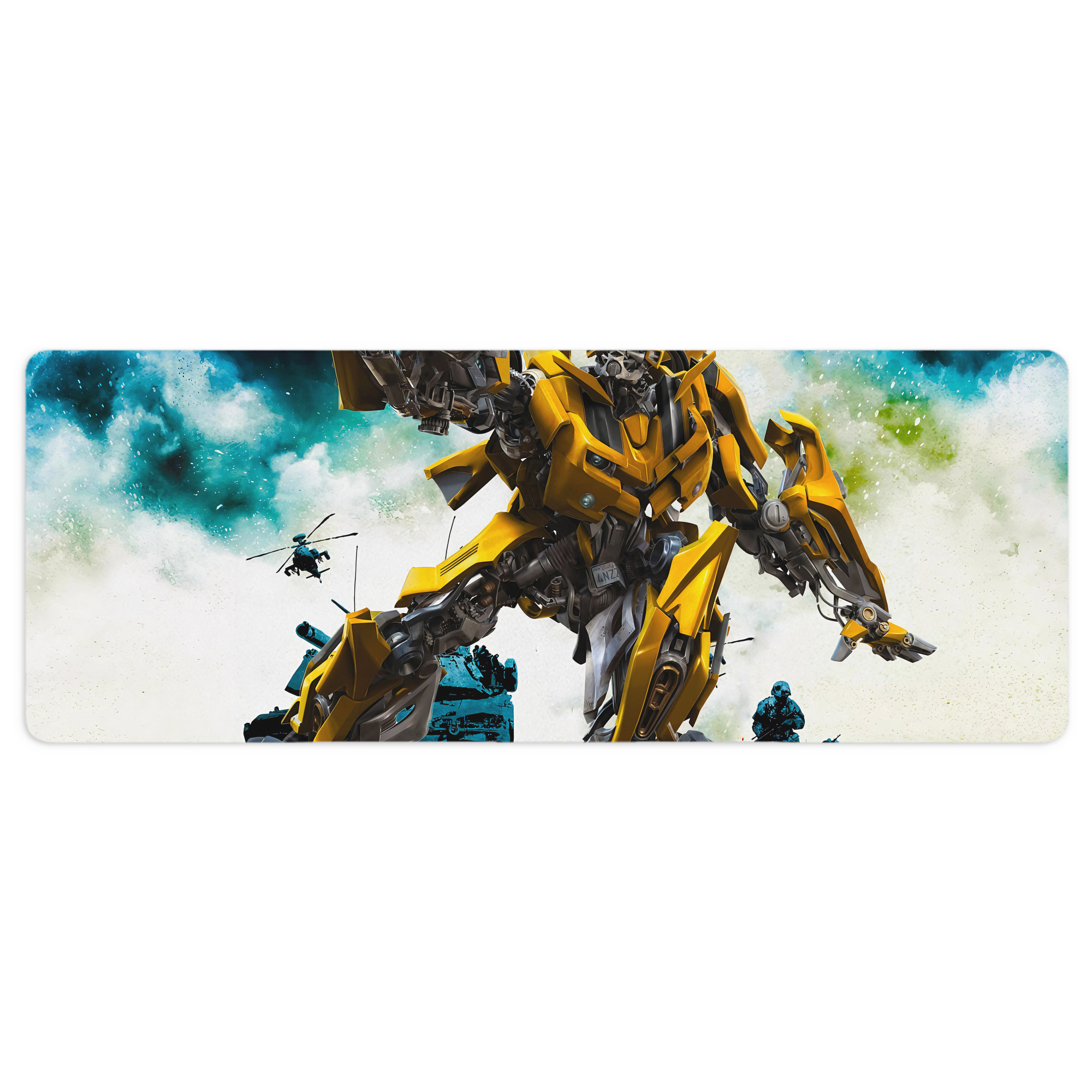 （画像用） Transformers トランスフォーマー ステッチ加工 大判デスクマット／滑り止めマウスパッド