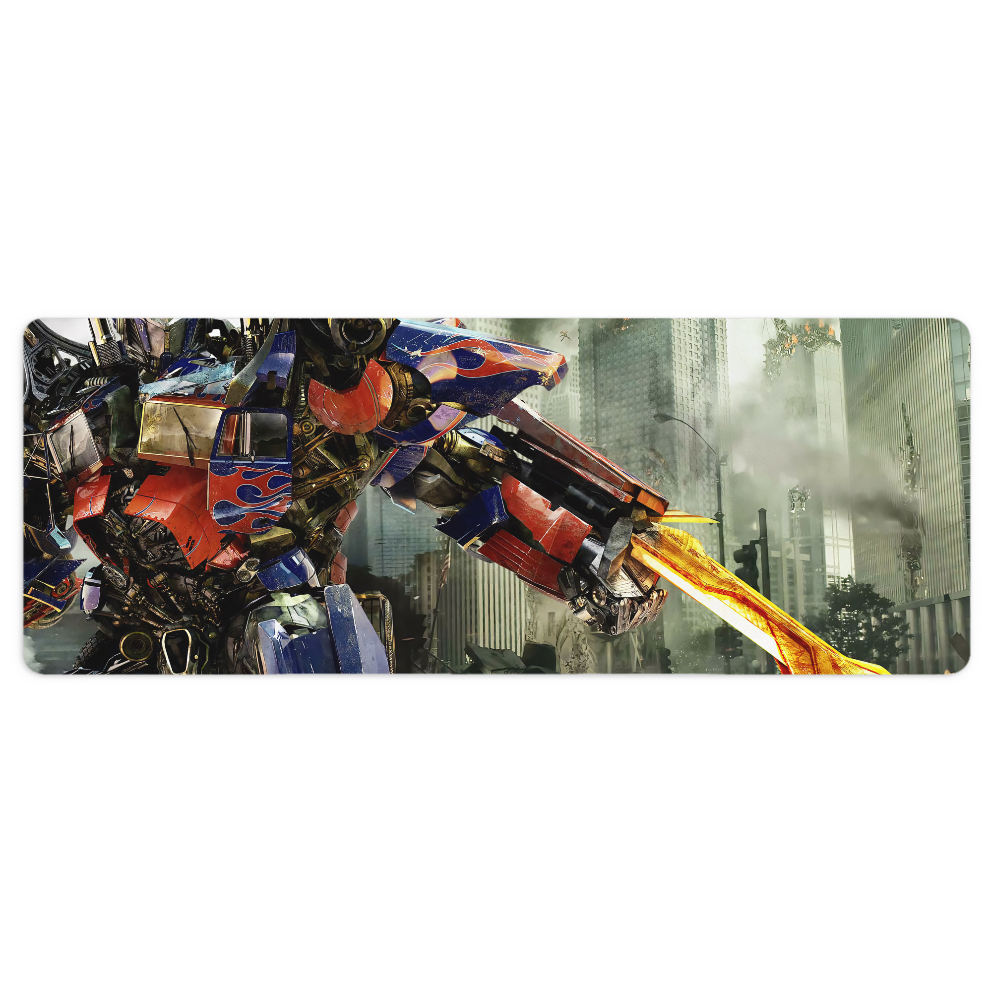（画像用） Transformers トランスフォーマー ステッチ加工 大判デスクマット／滑り止めマウスパッド