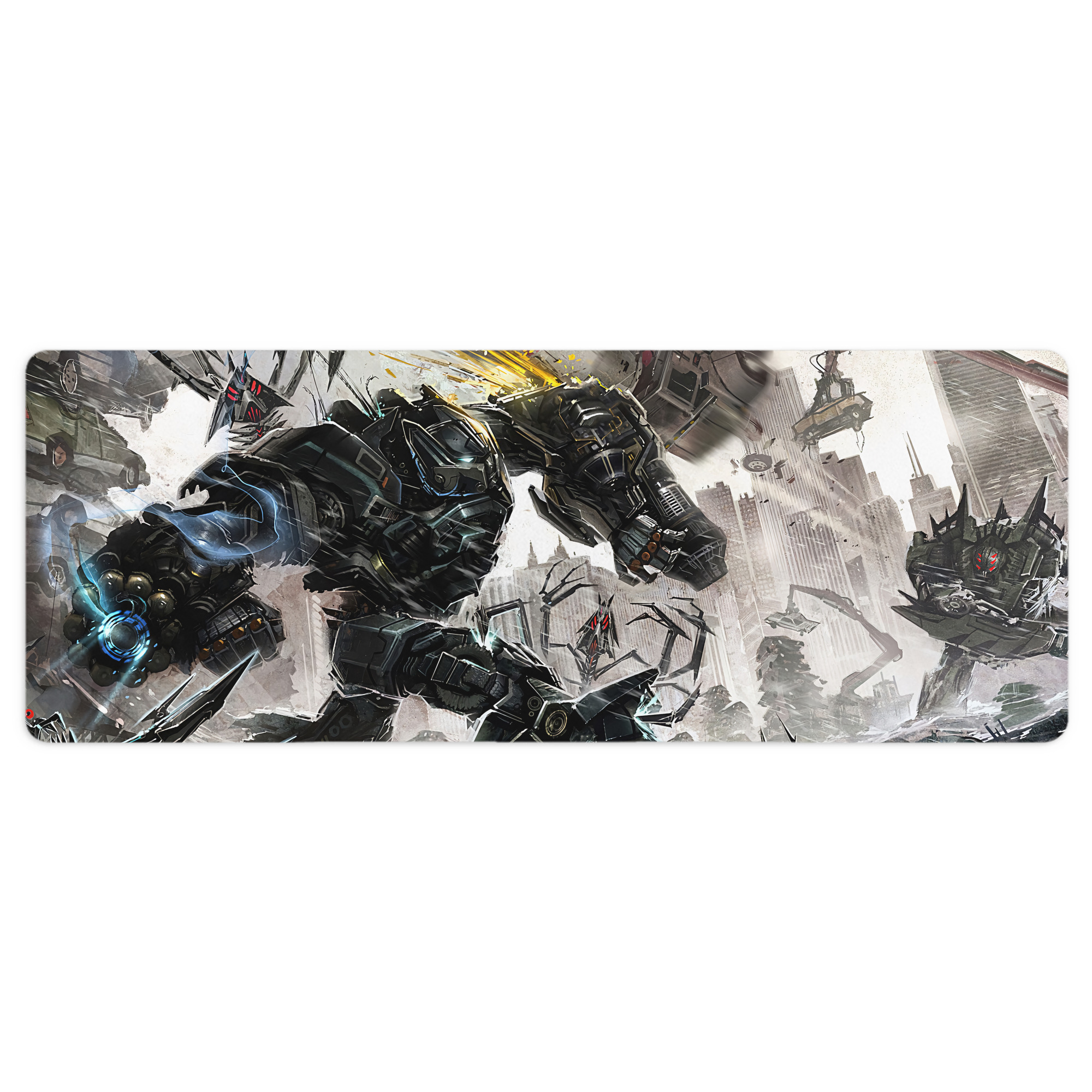 （画像用） Transformers トランスフォーマー ステッチ加工 大判デスクマット／滑り止めマウスパッド