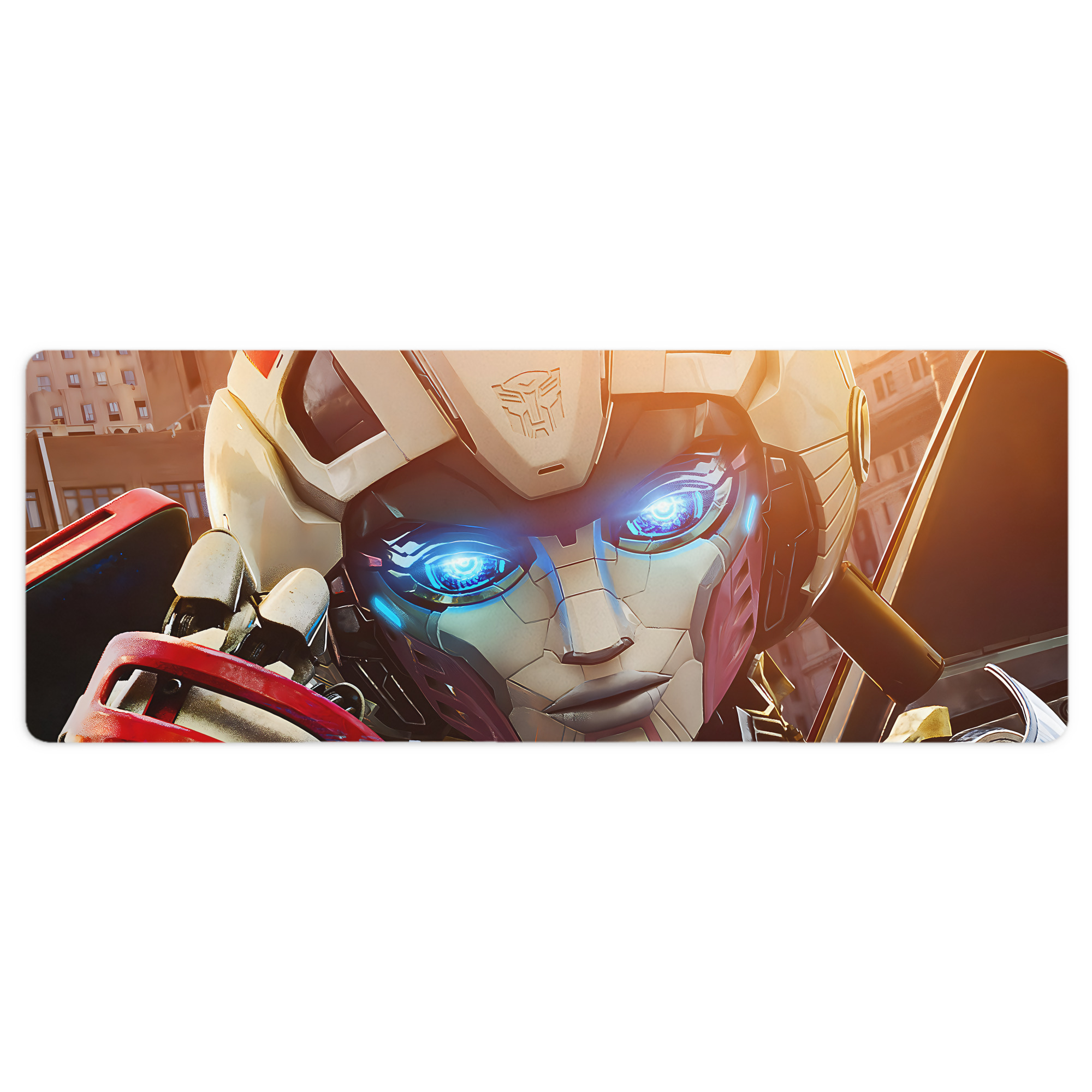 （画像用） Transformers トランスフォーマー ステッチ加工 大判デスクマット／滑り止めマウスパッド