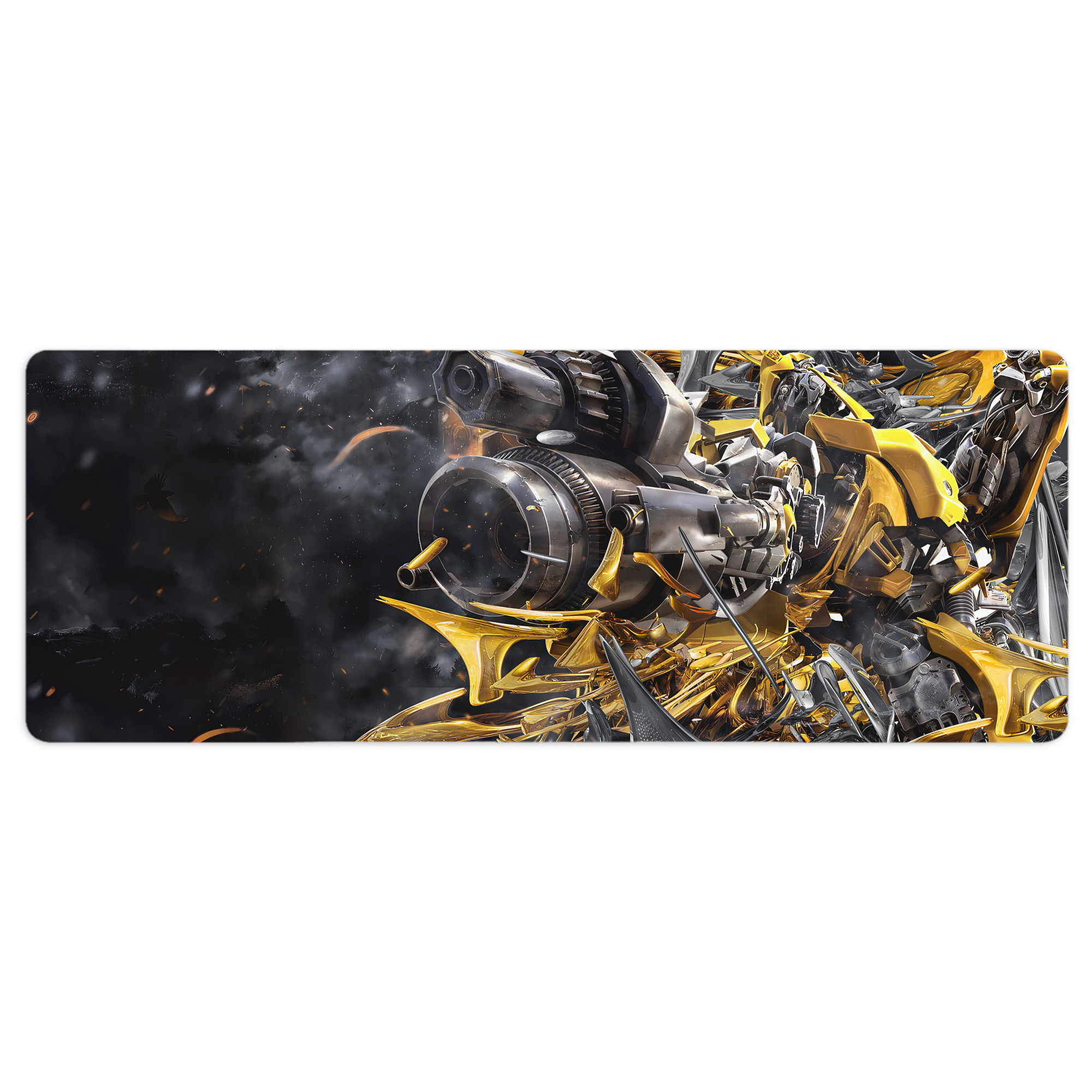 （画像用） Transformers トランスフォーマー ステッチ加工 大判デスクマット／滑り止めマウスパッド