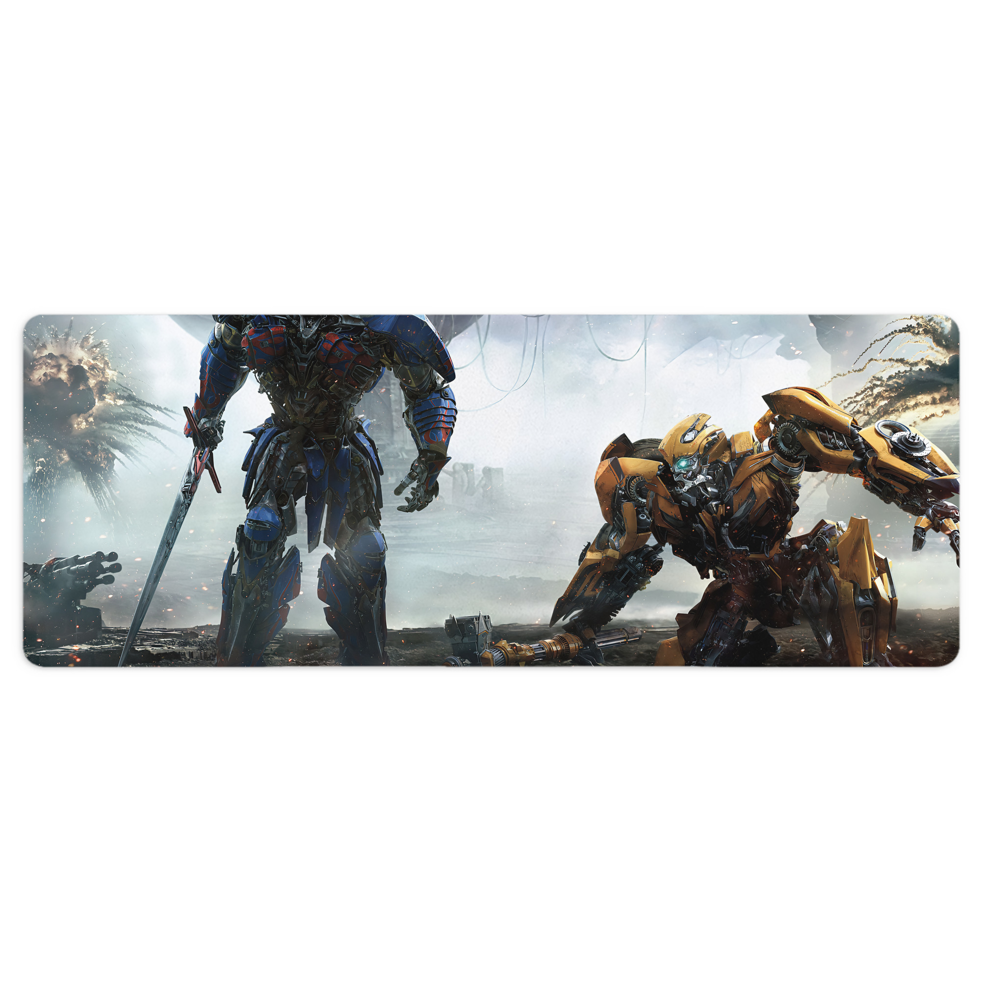（画像用） Transformers トランスフォーマー ステッチ加工 大判デスクマット／滑り止めマウスパッド