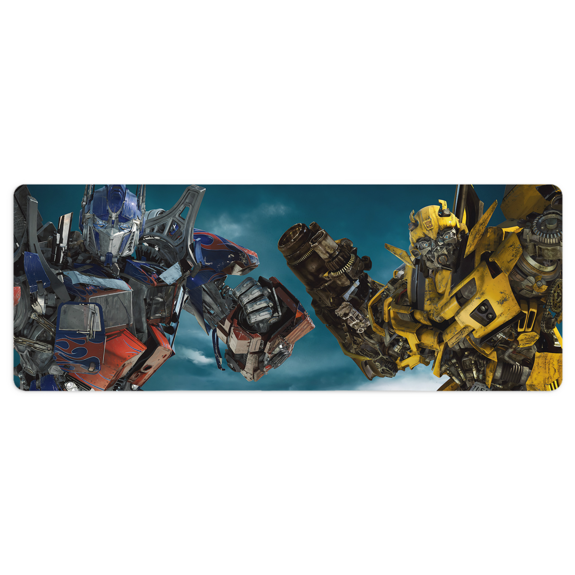 （画像用） Transformers トランスフォーマー ステッチ加工 大判デスクマット／滑り止めマウスパッド