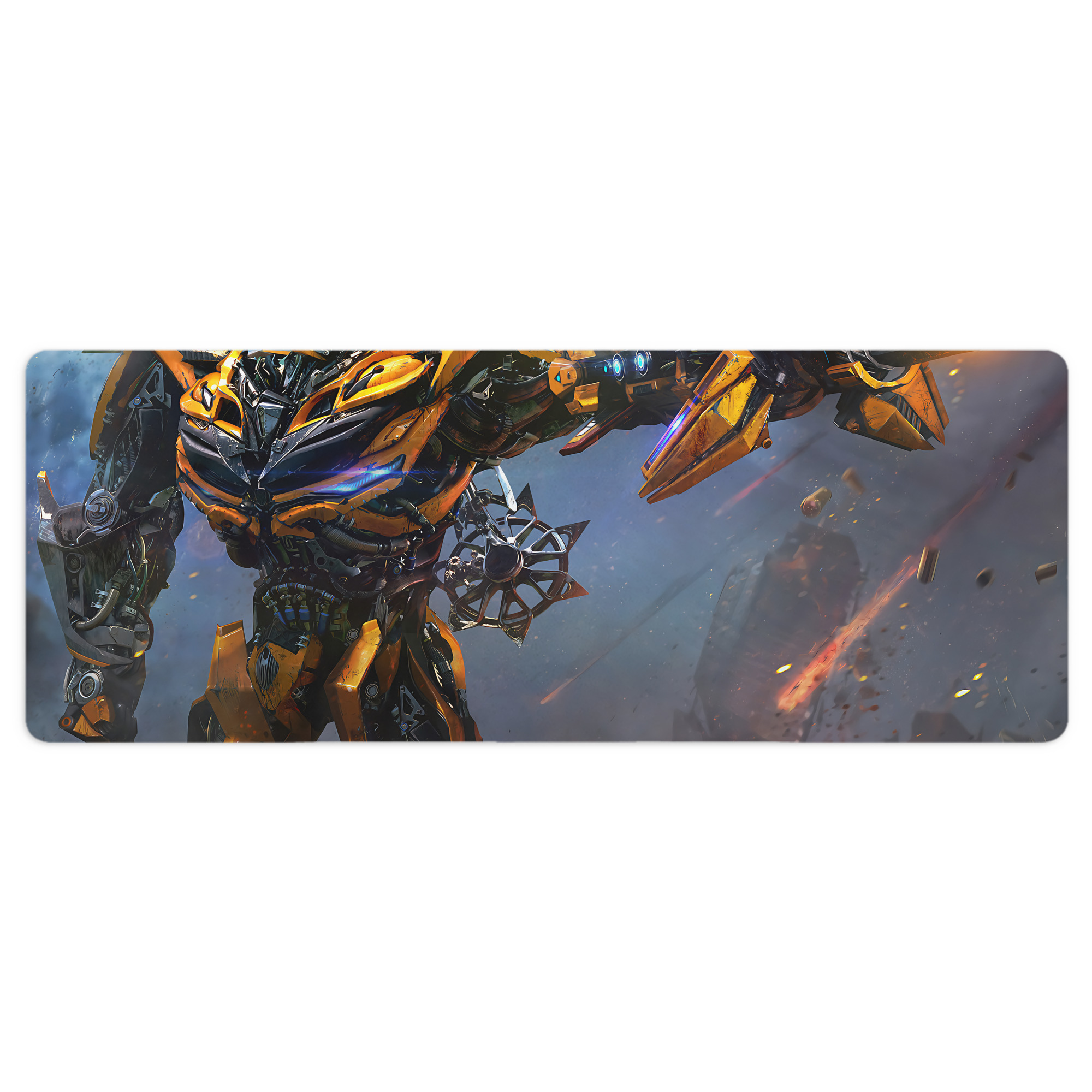 （画像用） Transformers トランスフォーマー ステッチ加工 大判デスクマット／滑り止めマウスパッド