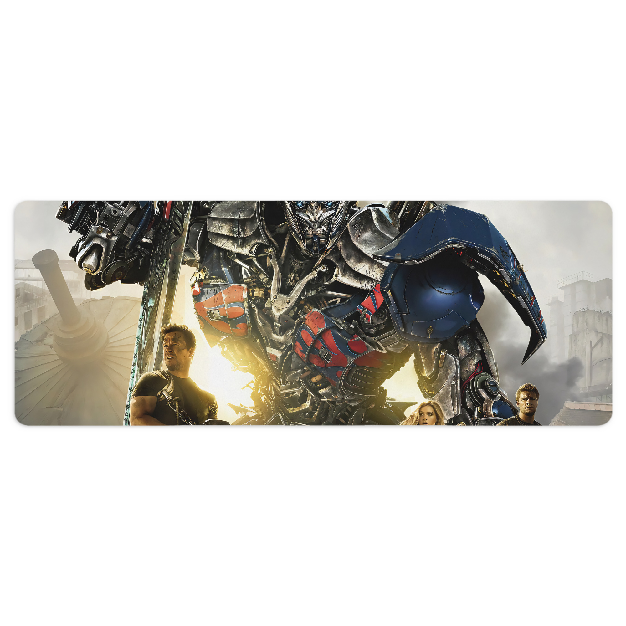 （画像用） Transformers トランスフォーマー ステッチ加工 大判デスクマット／滑り止めマウスパッド
