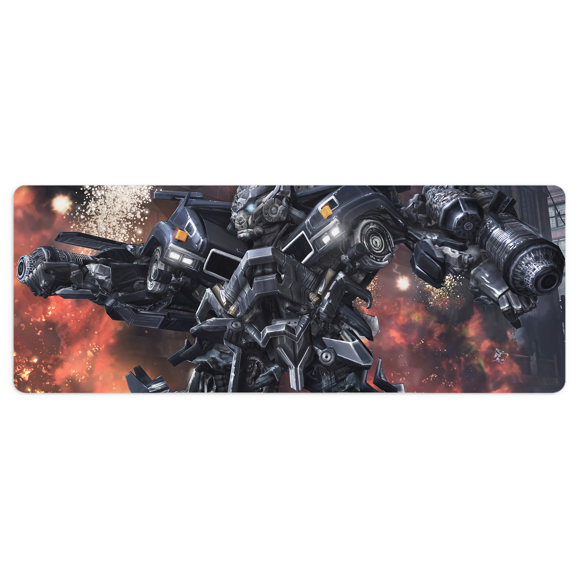 （画像用） Transformers トランスフォーマー ステッチ加工 大判デスクマット／滑り止めマウスパッド