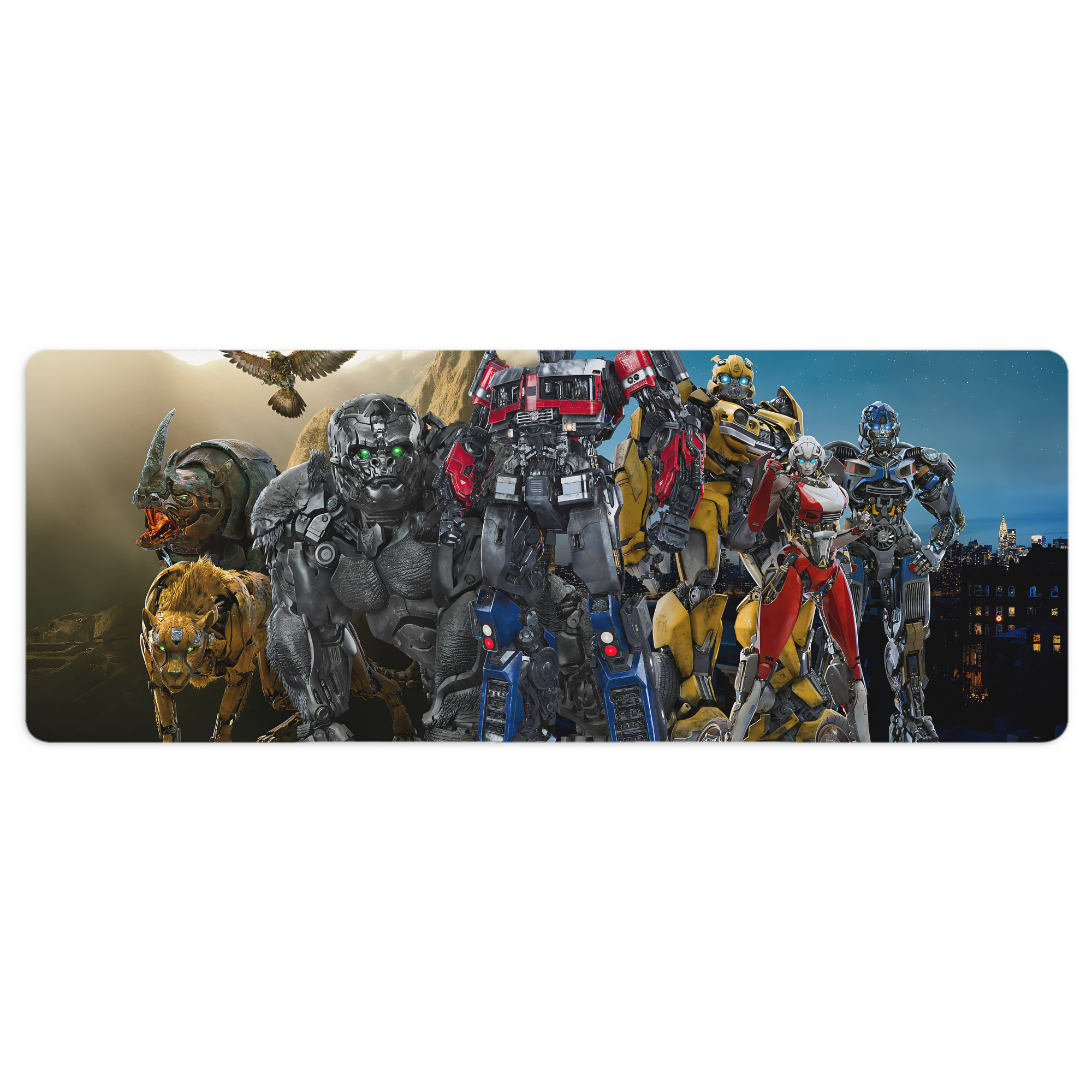 （画像用） Transformers トランスフォーマー ステッチ加工 大判デスクマット／滑り止めマウスパッド