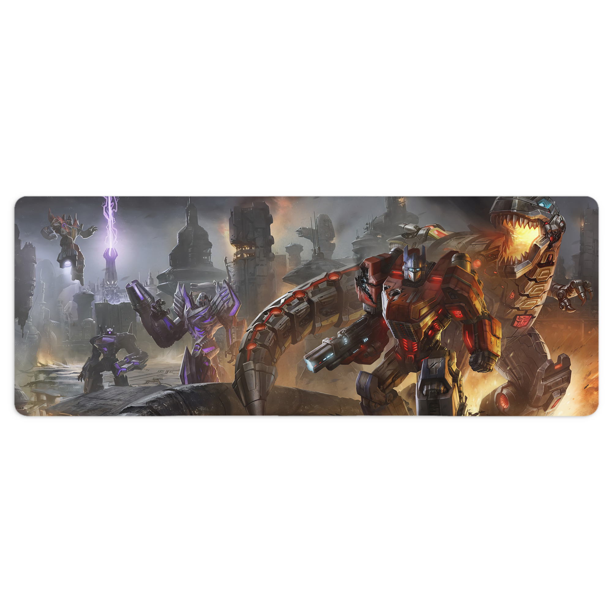 （画像用） Transformers トランスフォーマー ステッチ加工 大判デスクマット／滑り止めマウスパッド