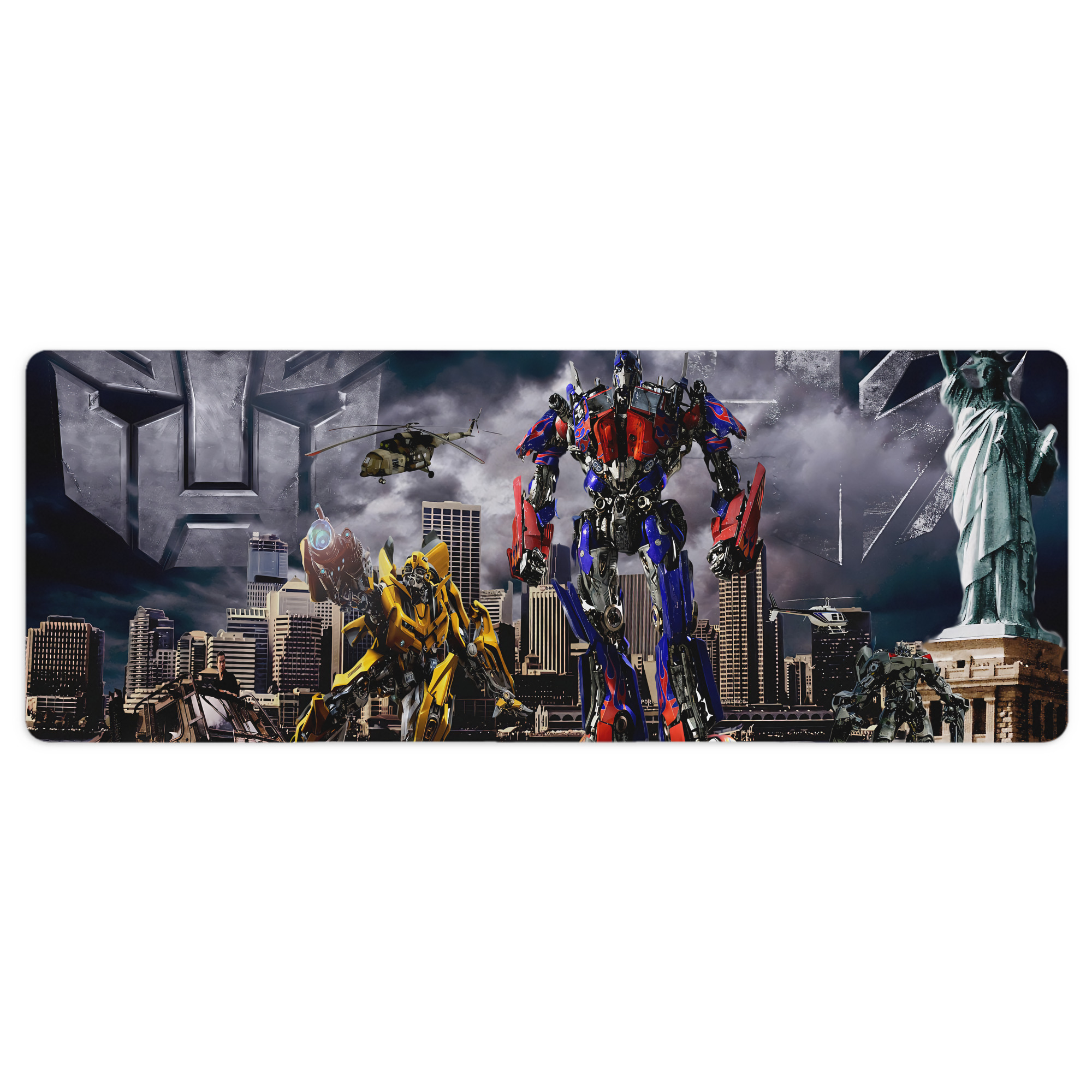 （画像用） Transformers トランスフォーマー ステッチ加工 大判デスクマット／滑り止めマウスパッド