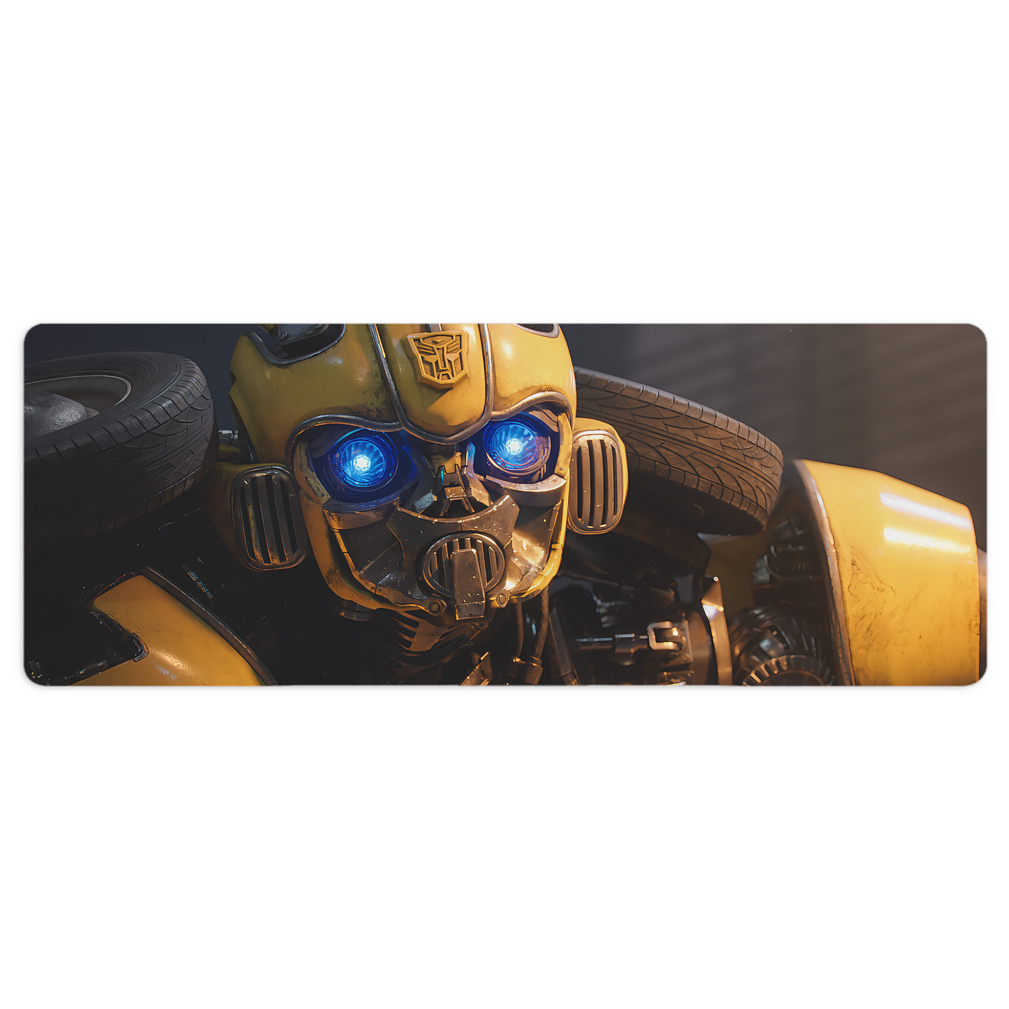（画像用） Transformers トランスフォーマー ステッチ加工 大判デスクマット／滑り止めマウスパッド