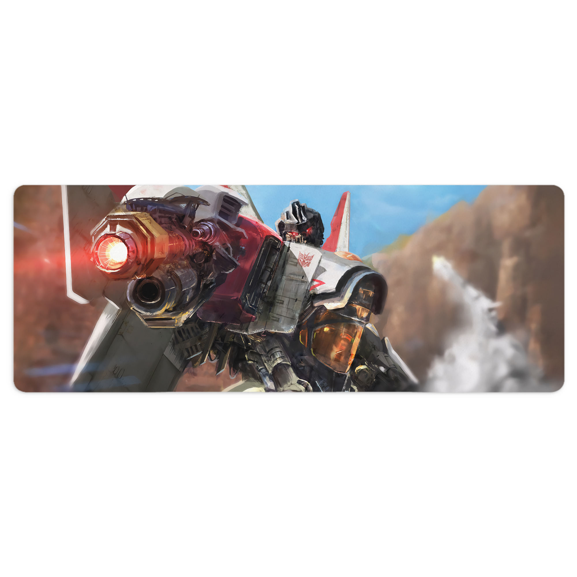 （画像用） Transformers トランスフォーマー ステッチ加工 大判デスクマット／滑り止めマウスパッド