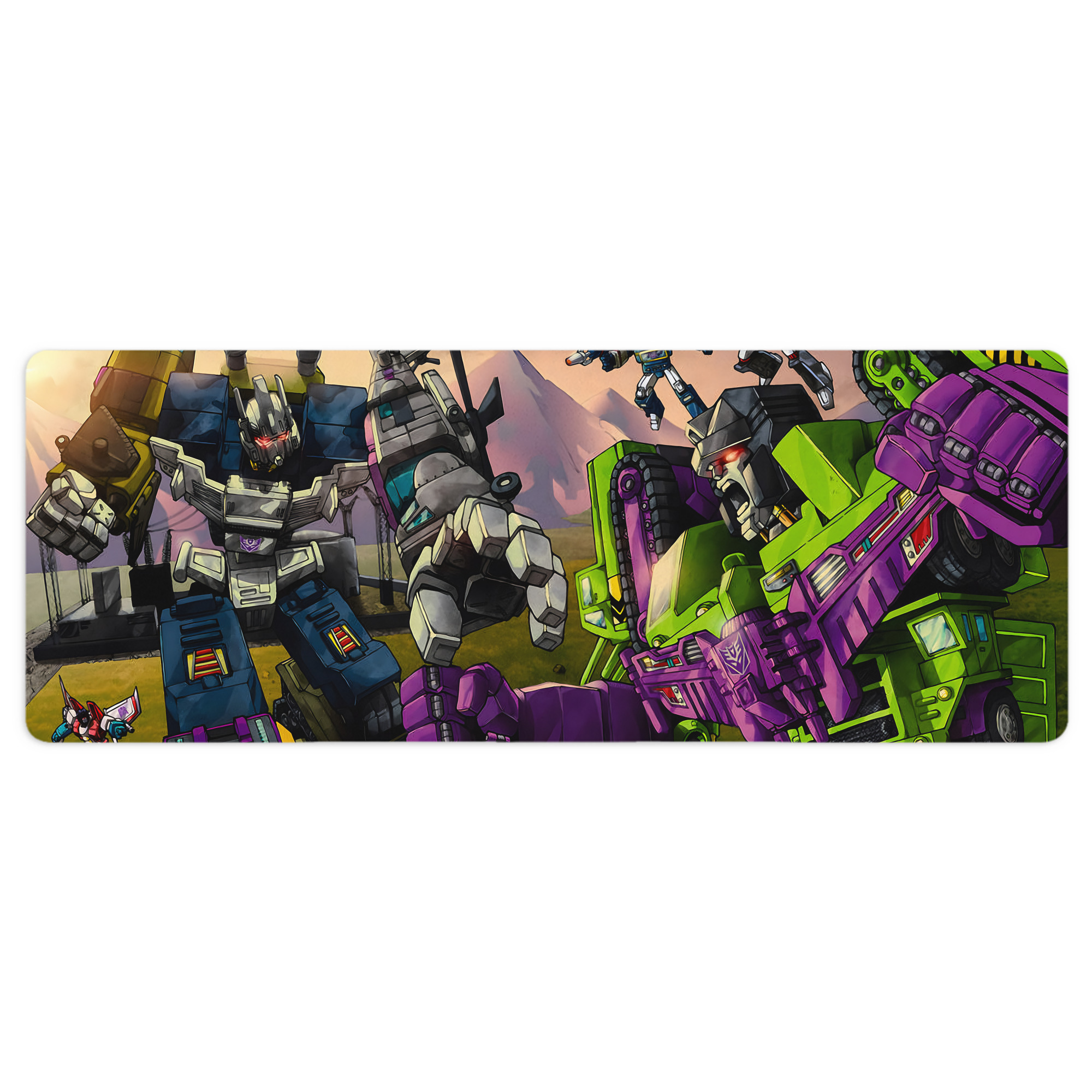 （画像用） Transformers トランスフォーマー ステッチ加工 大判デスクマット／滑り止めマウスパッド