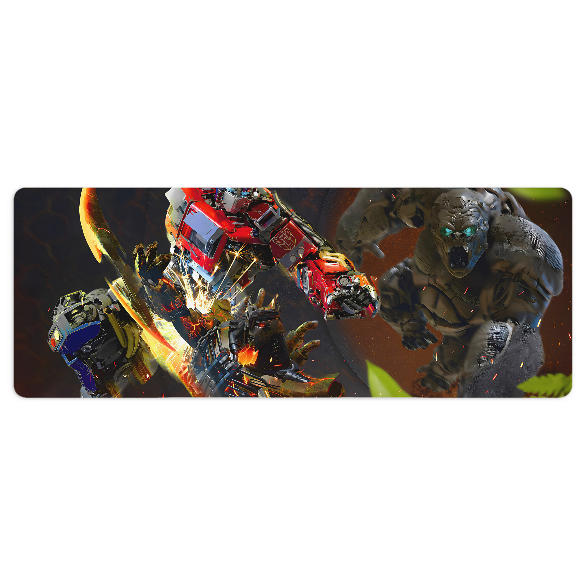 （画像用） Transformers トランスフォーマー ステッチ加工 大判デスクマット／滑り止めマウスパッド