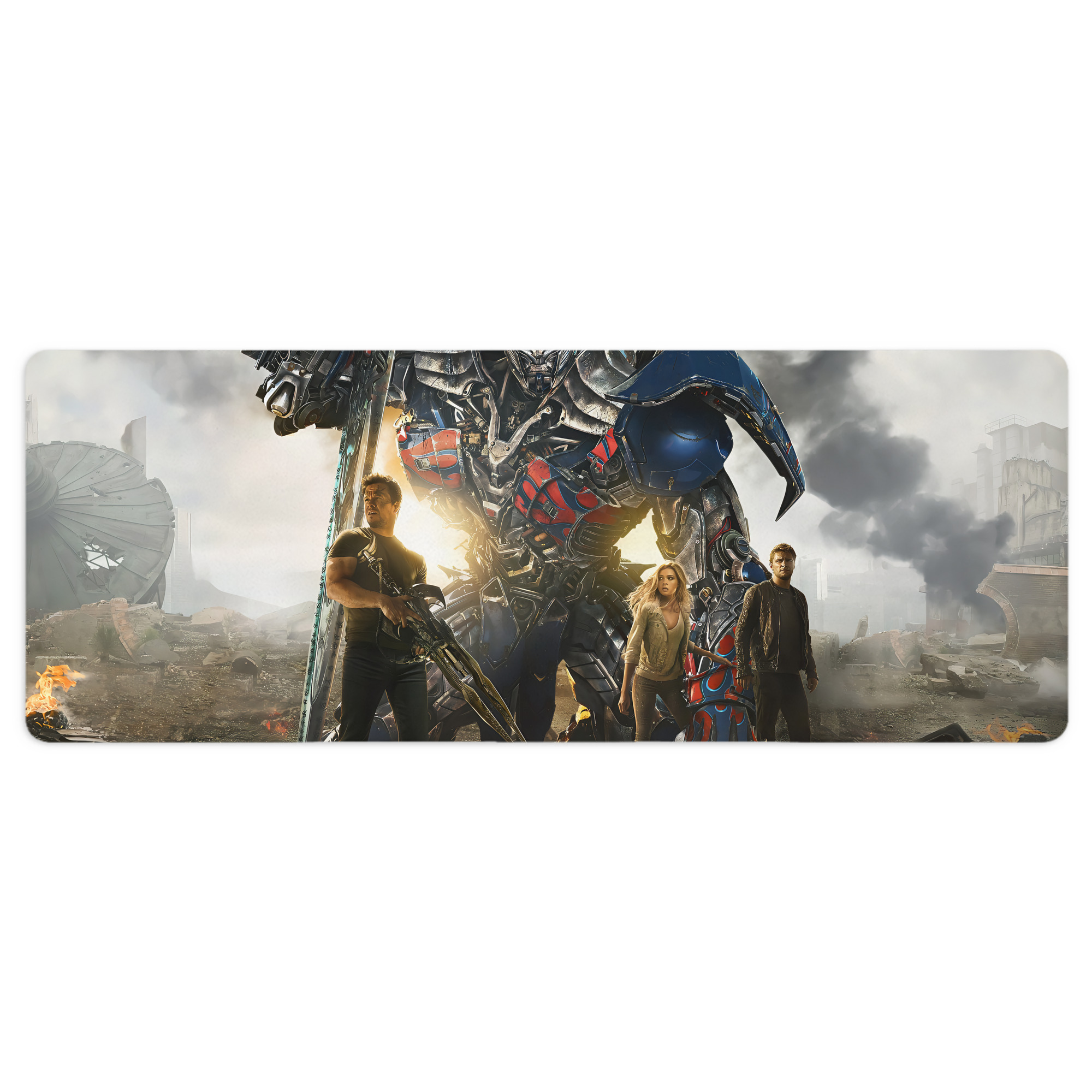 （画像用） Transformers トランスフォーマー ステッチ加工 大判デスクマット／滑り止めマウスパッド