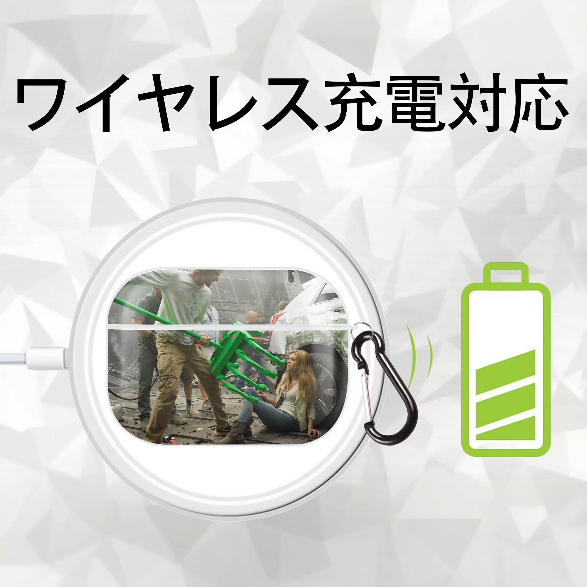 Transformers トランスフォーマー 【AirPods Pro用】ハードシェル保護ケース 耐衝撃・防指紋・カラビナ付き商品仕様