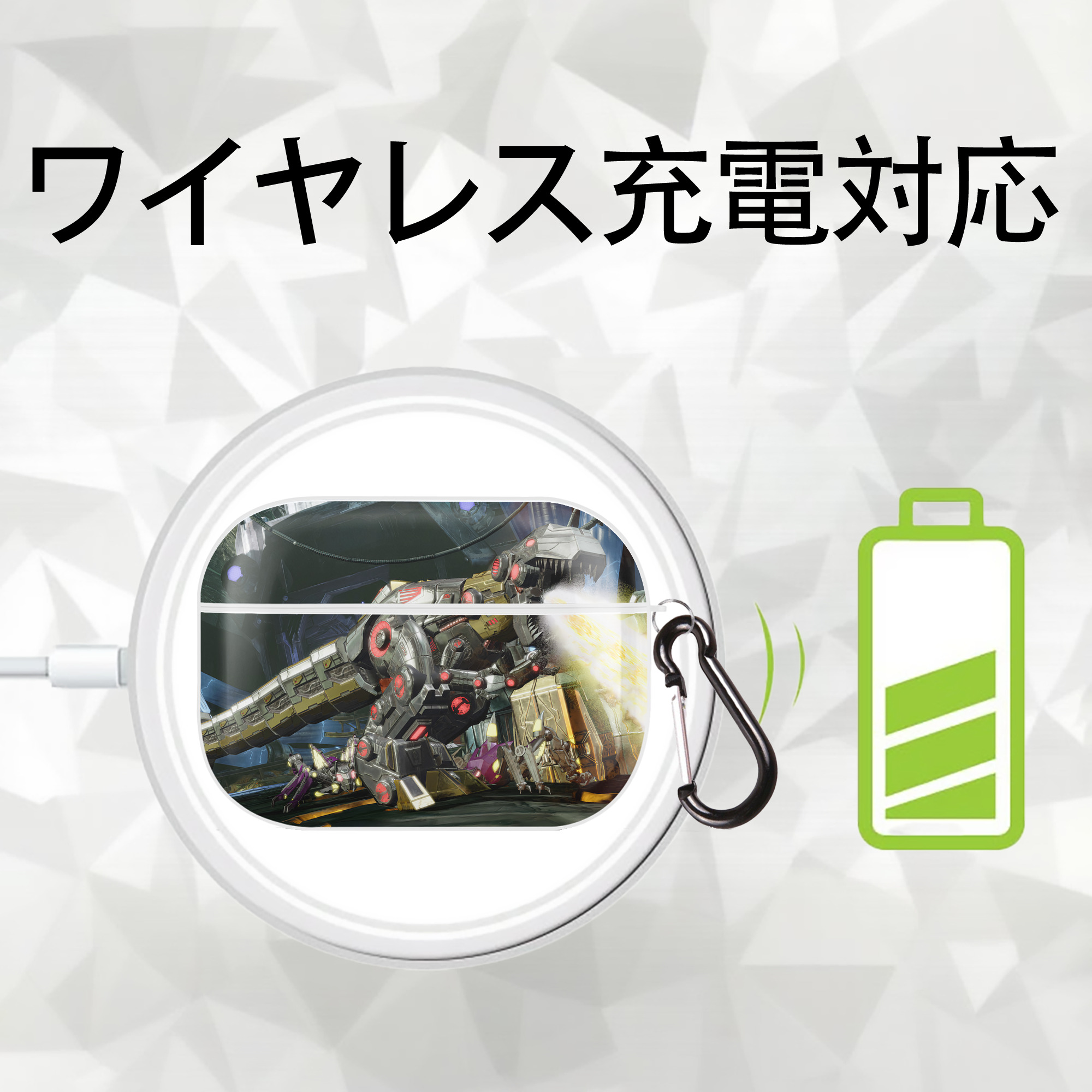 Transformers トランスフォーマー 【AirPods Pro用】ハードシェル保護ケース 耐衝撃・防指紋・カラビナ付き商品仕様