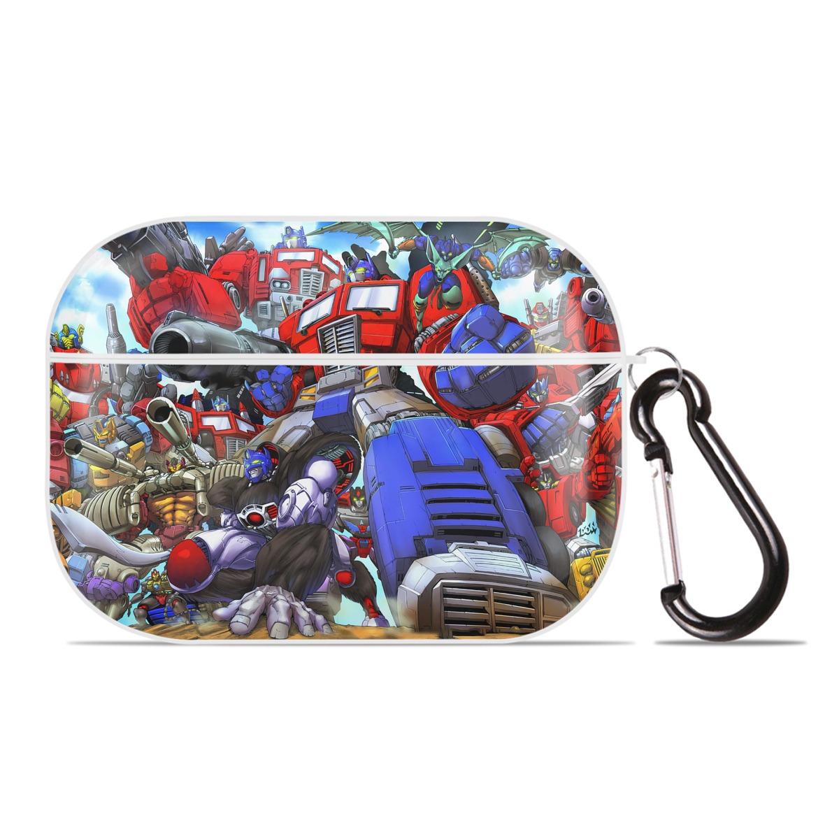 （画像用） Transformers トランスフォーマー 【AirPods Pro用】ハードシェル保護ケース 耐衝撃・防指紋・カラビナ付き商品仕様