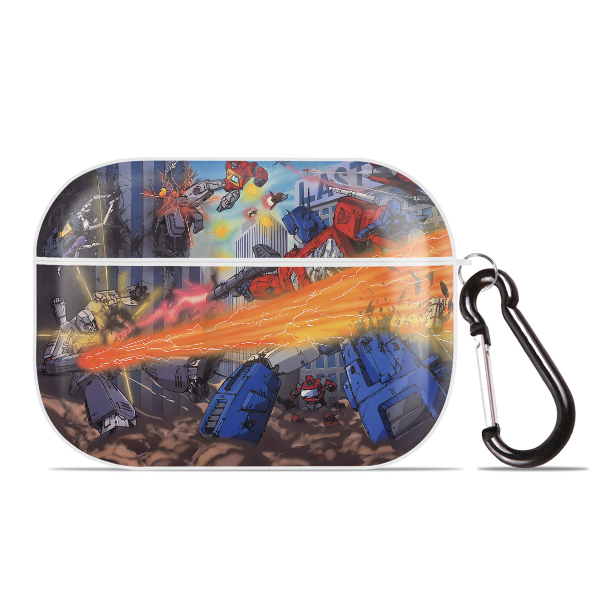 （画像用） Transformers トランスフォーマー 【AirPods Pro用】ハードシェル保護ケース 耐衝撃・防指紋・カラビナ付き商品仕様