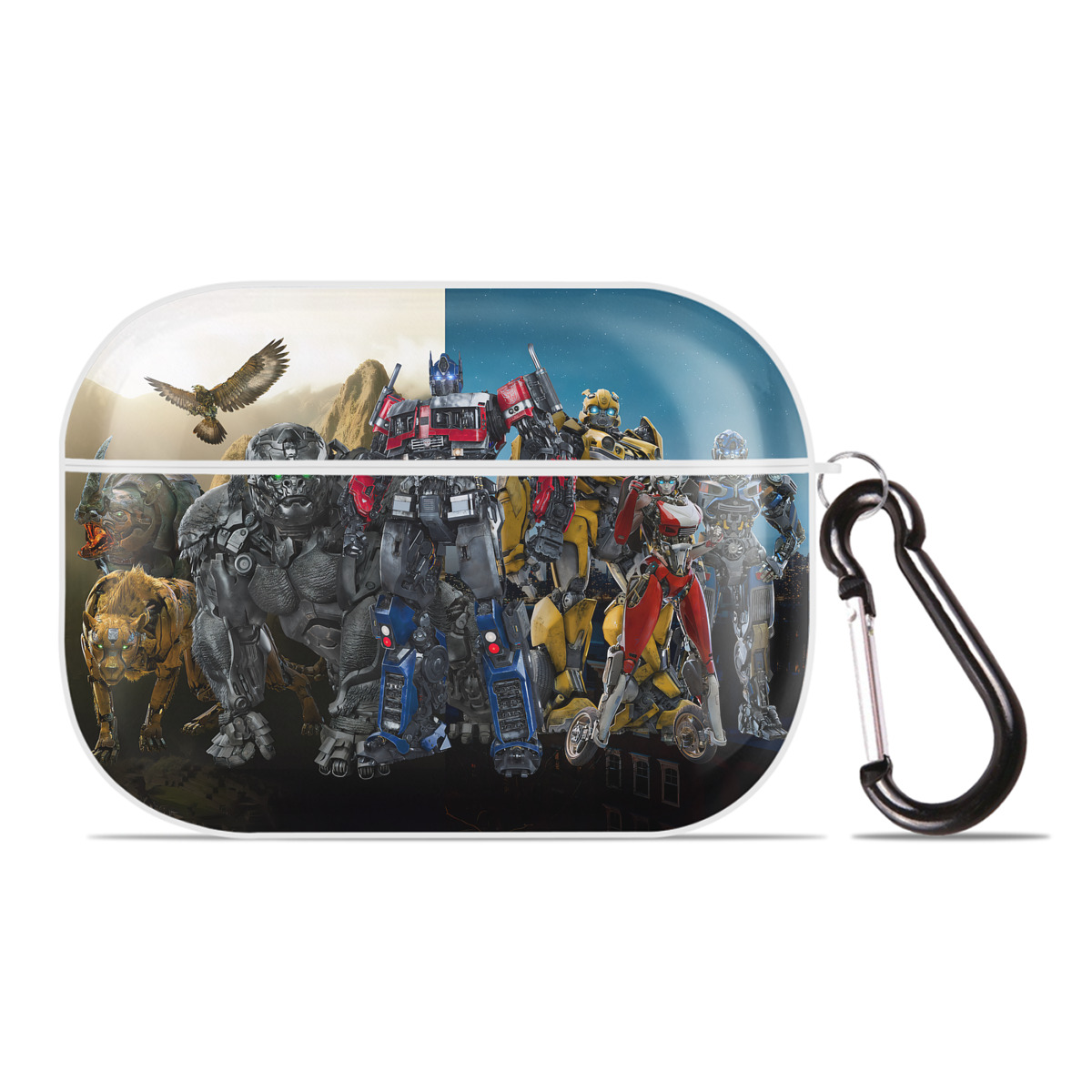 （画像用） Transformers トランスフォーマー 【AirPods Pro用】ハードシェル保護ケース 耐衝撃・防指紋・カラビナ付き商品仕様